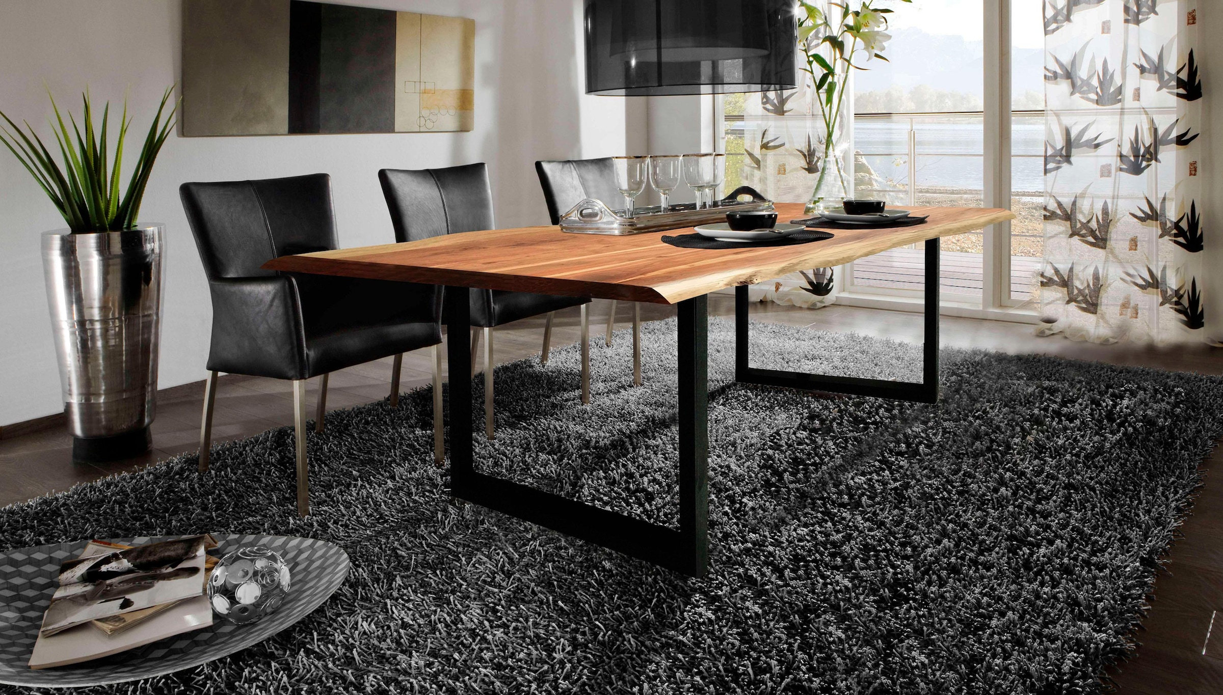 9. Bild von SIT Esstisch »Tops&Tables«, Tischplatte aus Akazie mit Baumkante wie gewachsen