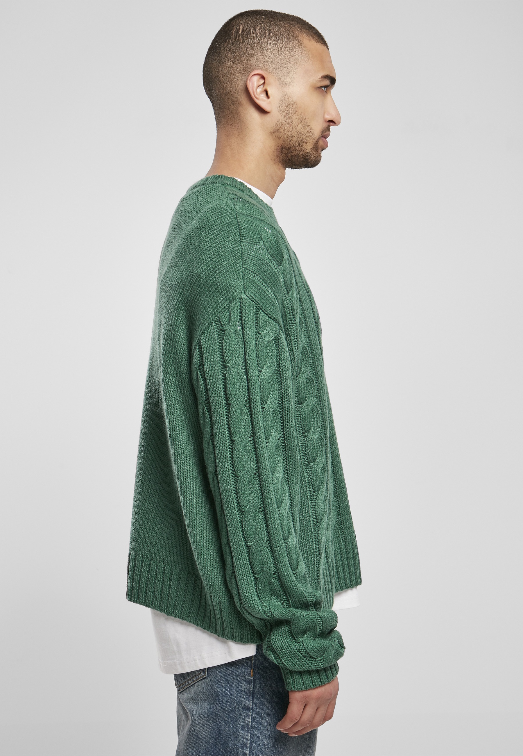 URBAN CLASSICS Fleecepullover »Urban Classics Herren Boxy Sweater«, 1 Stk.
