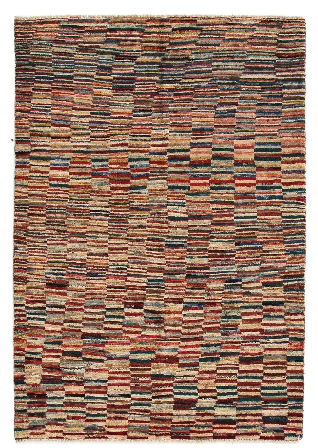 morgenland Wollteppich »Streifen Multicolore 183 x 129 cm«, rechteckig, Han günstig online kaufen
