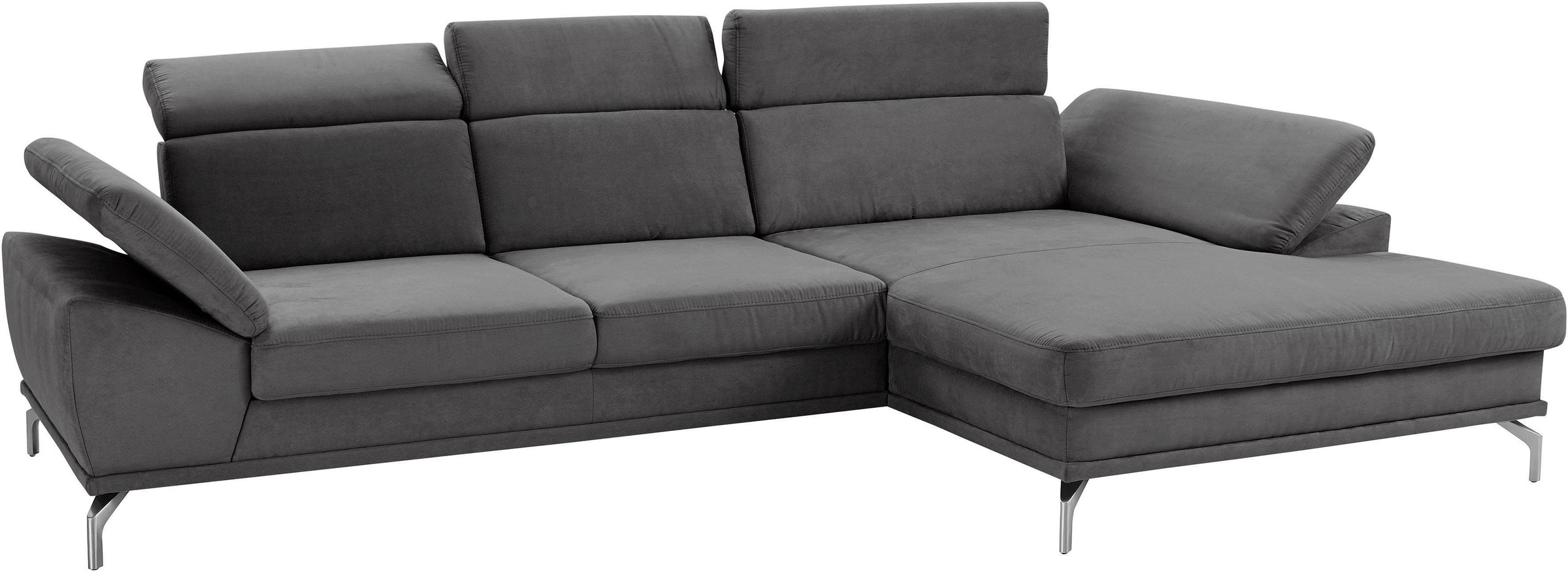 sit&more Ecksofa »Scorpio L-Form«, inklusive Sitztiefenverstellung, wahlweise mit Kopfverstellung