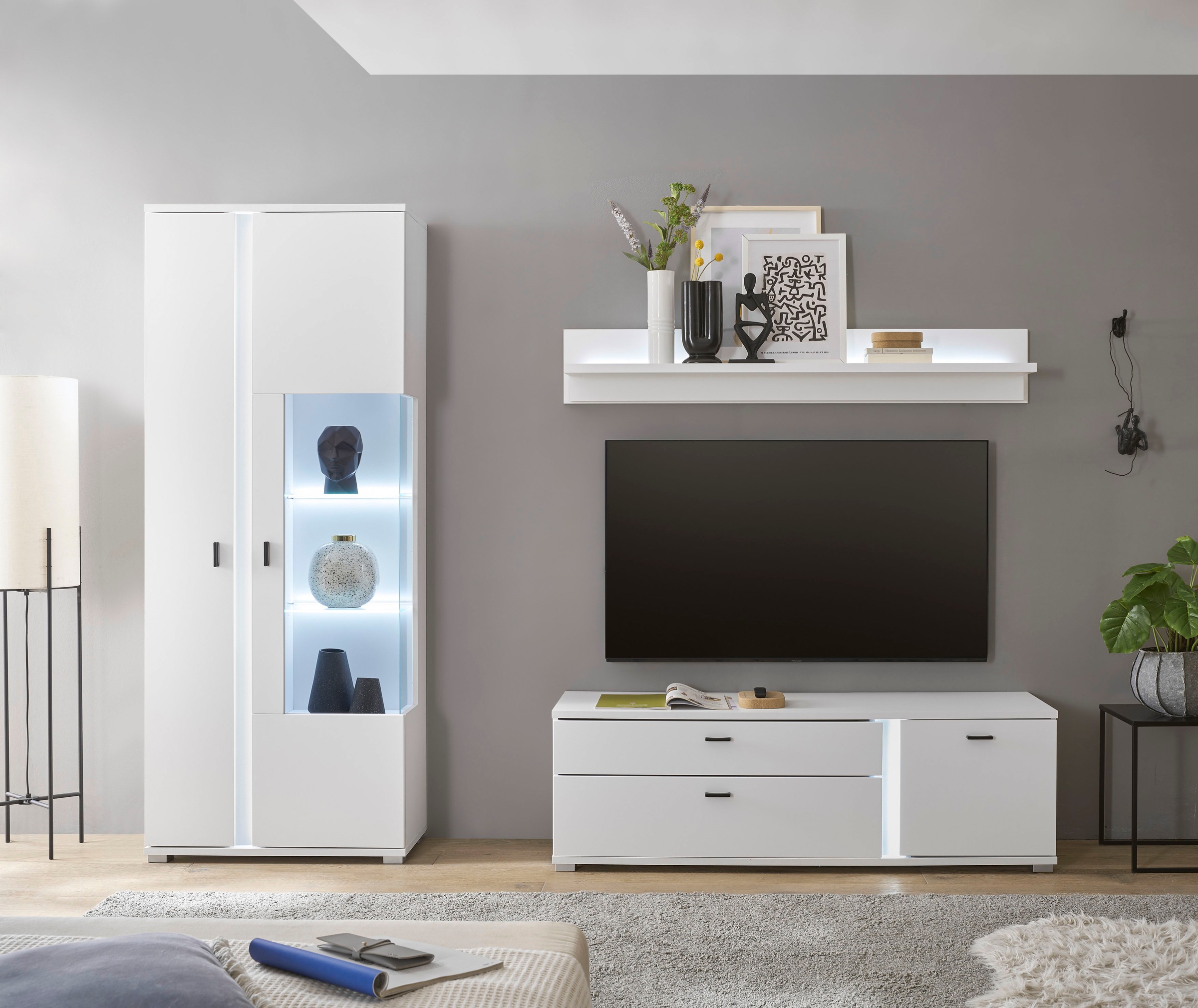 INOSIGN Wohnwand »LONG ISLAND« Set, 3 Stk. tlg. günstig online kaufen