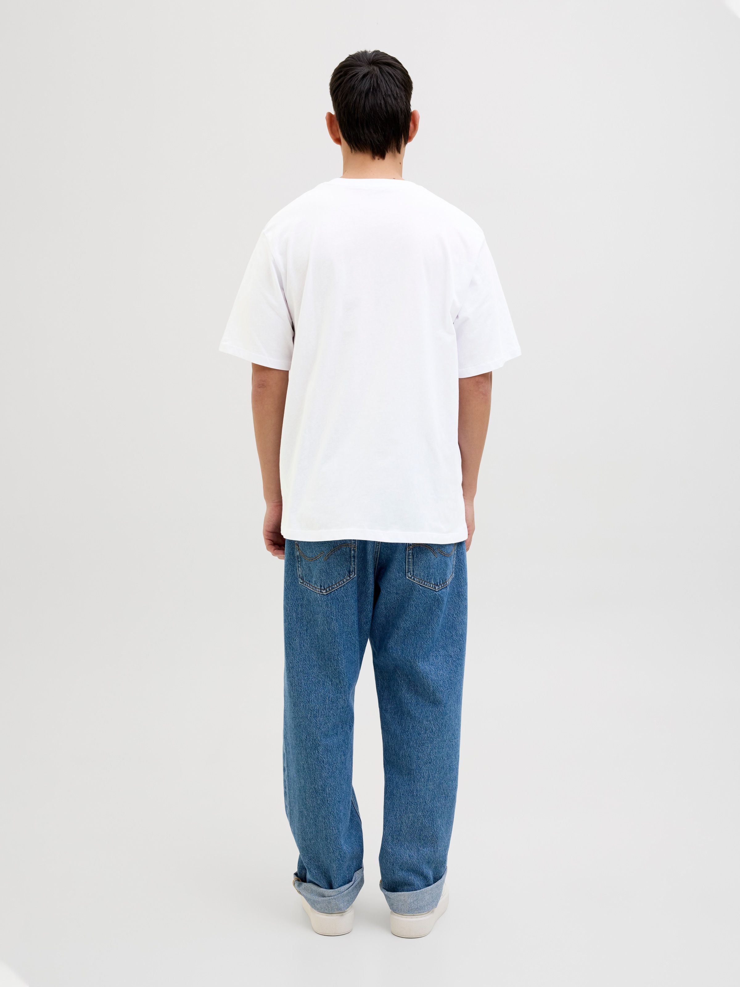 Jack & Jones Kurzarmshirt »JJHUGO LOOSE TEE SS CREW NECK 5PK MP«, (Packung, 5 tlg.)