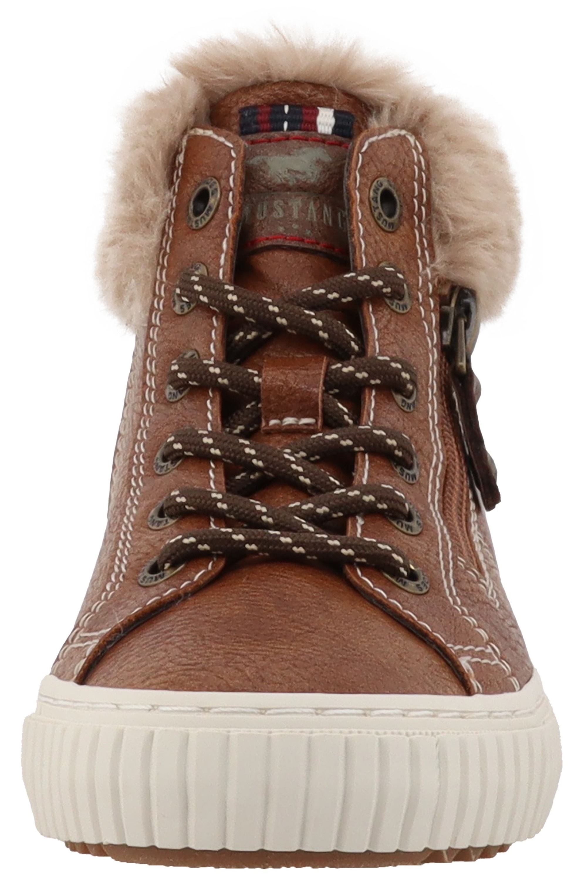 Mustang Shoes Winterboots »Ezio«, High Top Sneaker, Schnürboots mit Reißverschluss