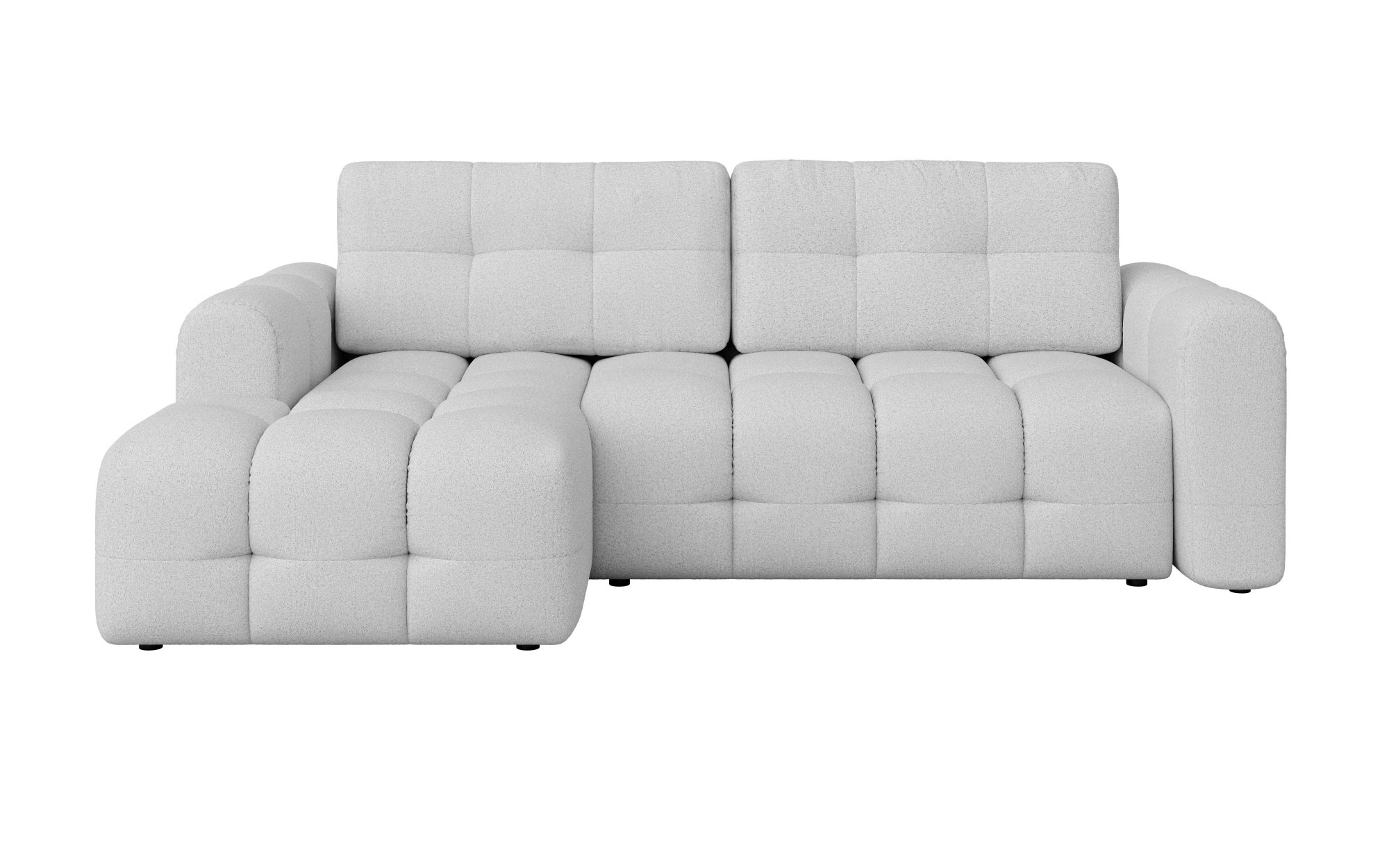 INOSIGN Ecksofa »Manilla, wahlweise mit Bettfunktion, B/T/H 265/170/91 cm«, L-Form mit Recamiere rechts/links bestellbar, Wellenunterfederung