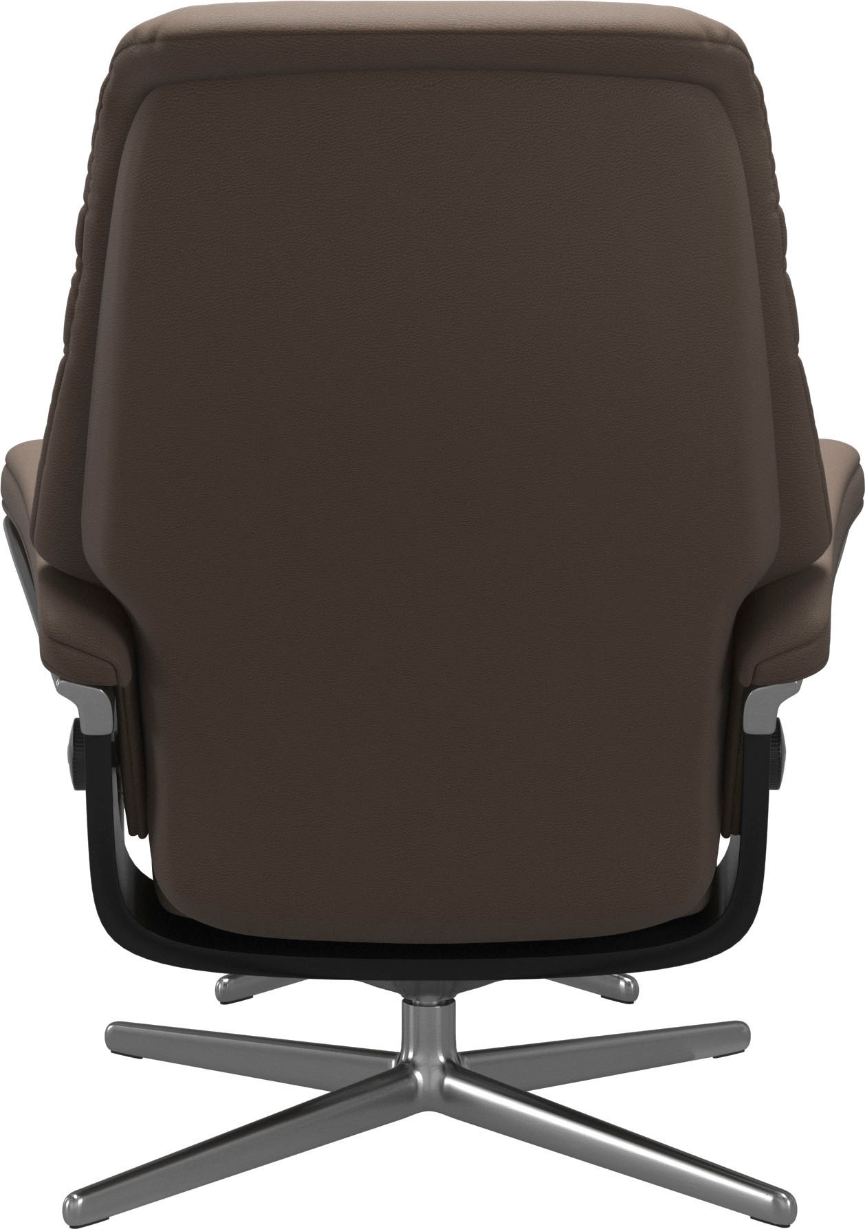 Stressless® Relaxsessel »Sunrise«, (Set, Relaxsessel mit Hocker), mit Hocker, mit Cross Base, Größe S, M & L, Holzakzent Schwarz