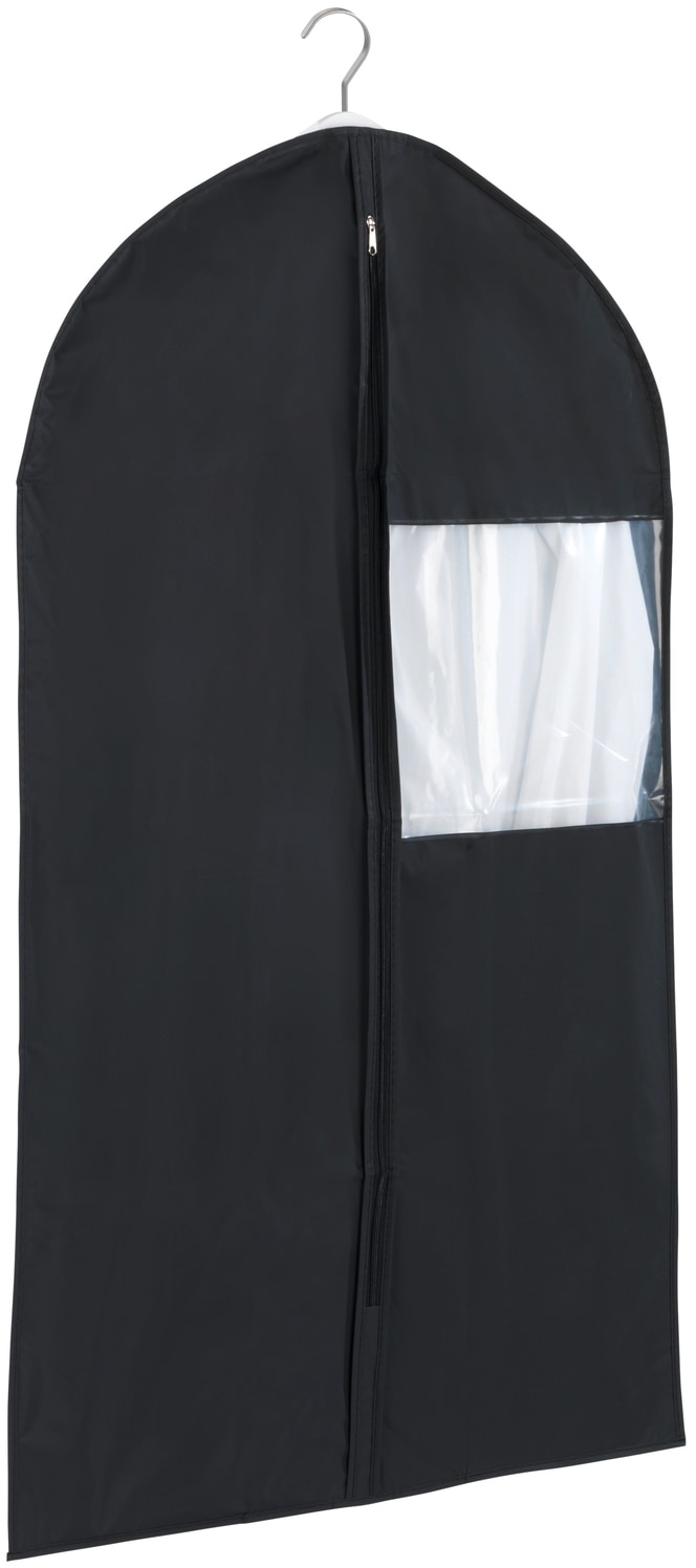 WENKO Kleidersack »Deep Black«, (Set, 3 St.), 3 Größen im Set, abwaschbarer Kunststoffilm