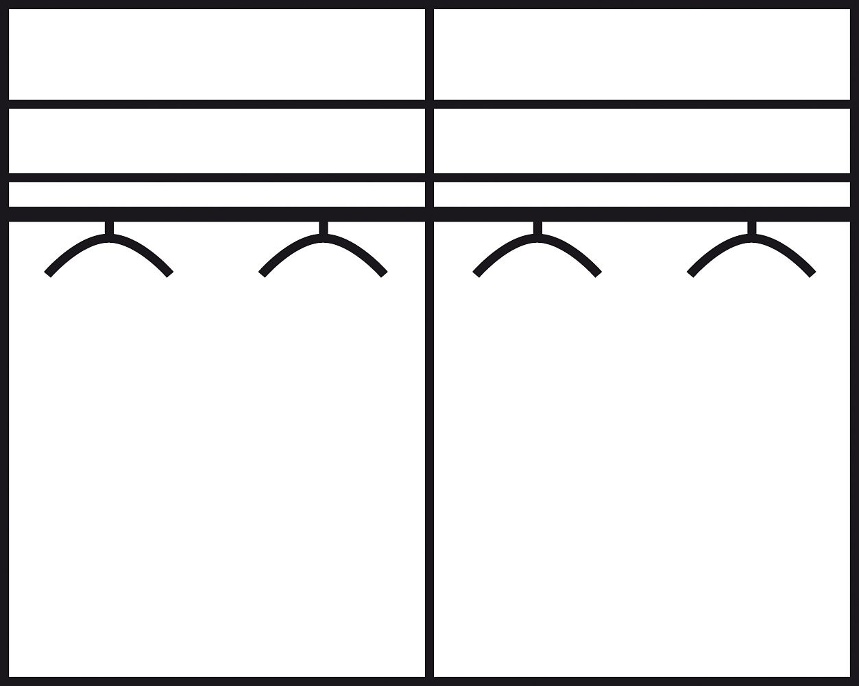 rauch Schwebetürenschrank »Quadra«, mit Glaselementen