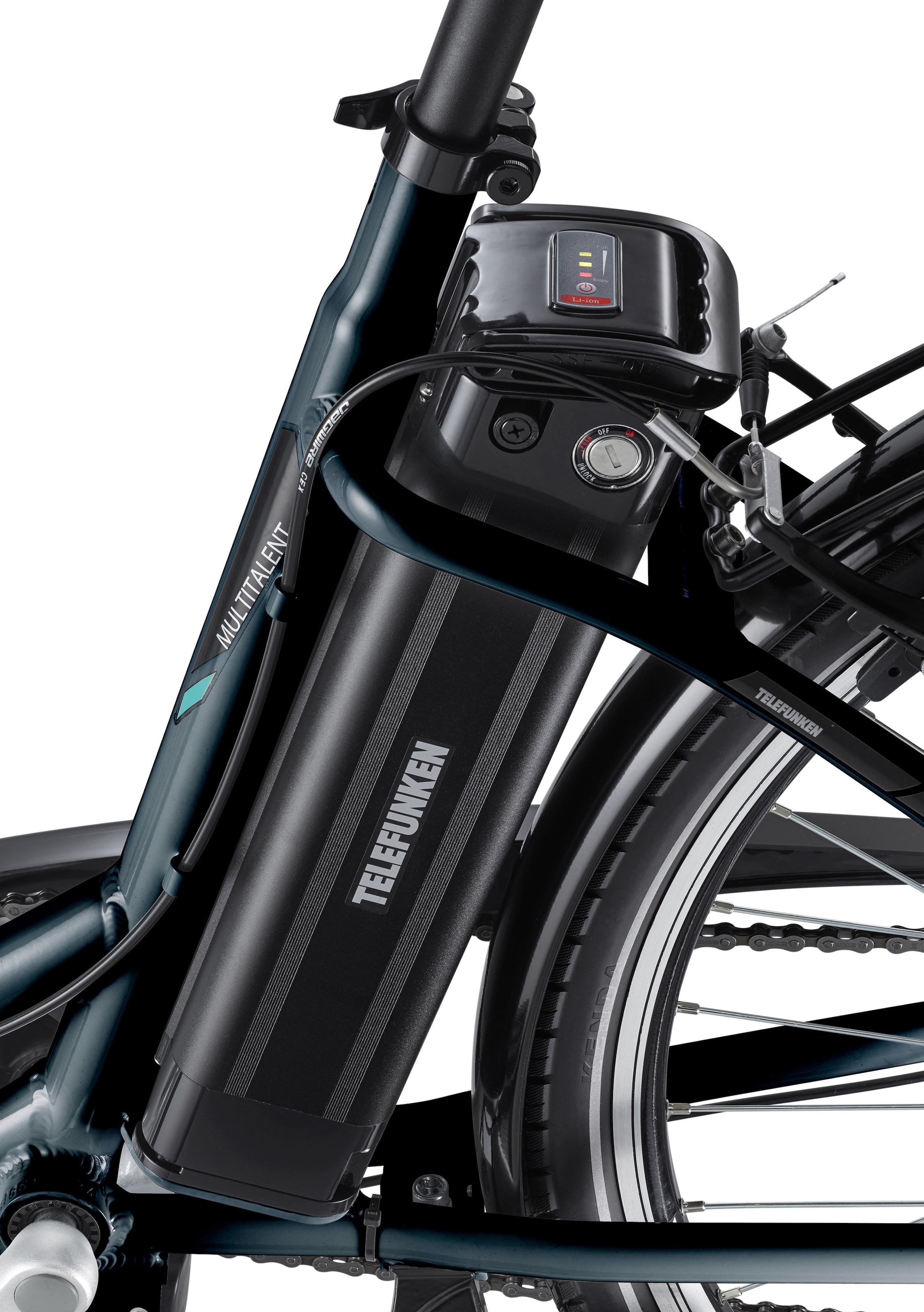 Telefunken E-Bike »Multitalent RC830«, 3 Gang, Shimano, Nexus, Frontmotor 250 W, mit Fahrradkorb, ebike Damen, Pedelec