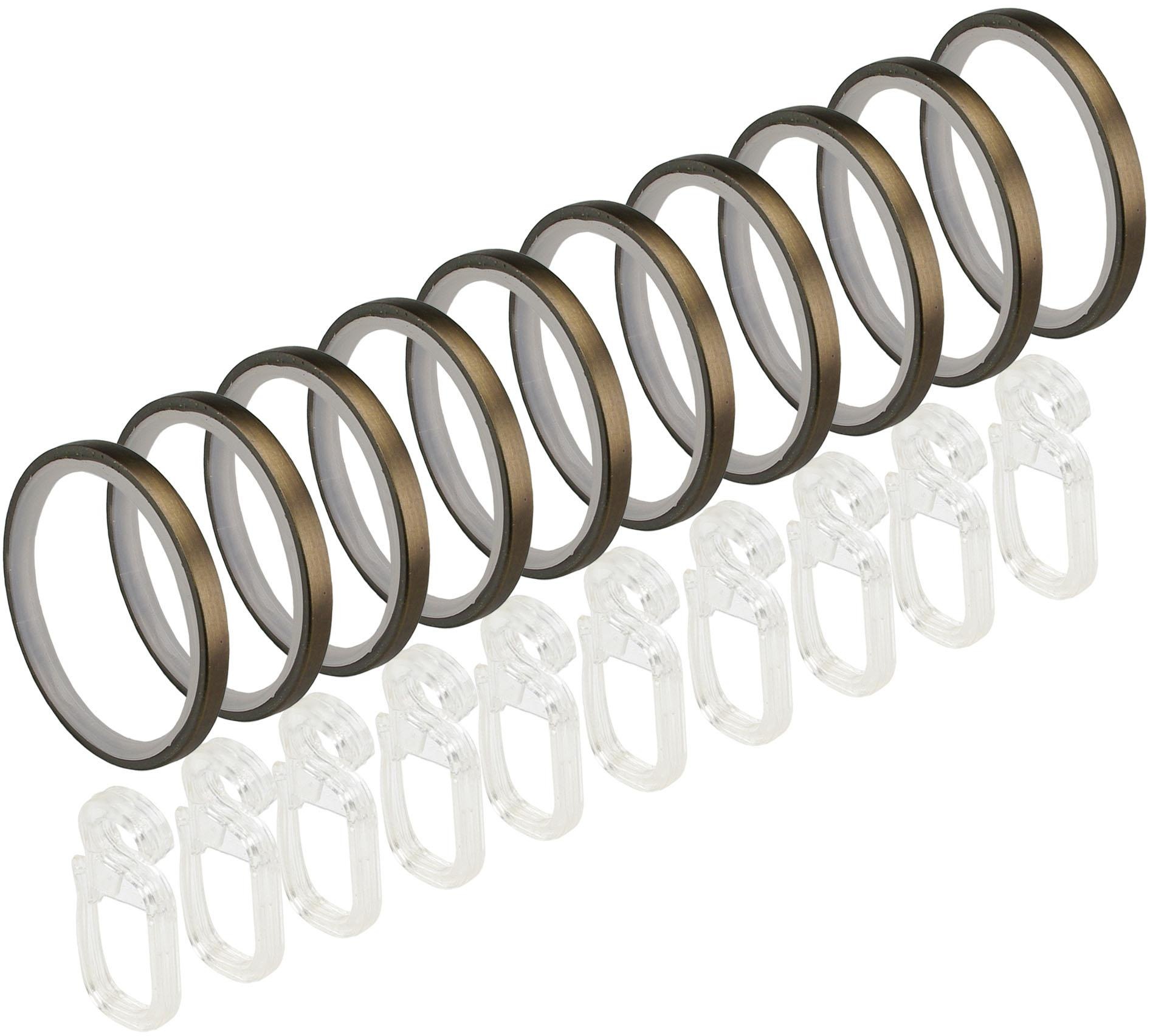 Liedeco Gardinenstange »CELBULLE02SG2L«, 2 läufig-läufig, Fixmaß, 2-läufig im Fixmaß Ø 25/20 mm