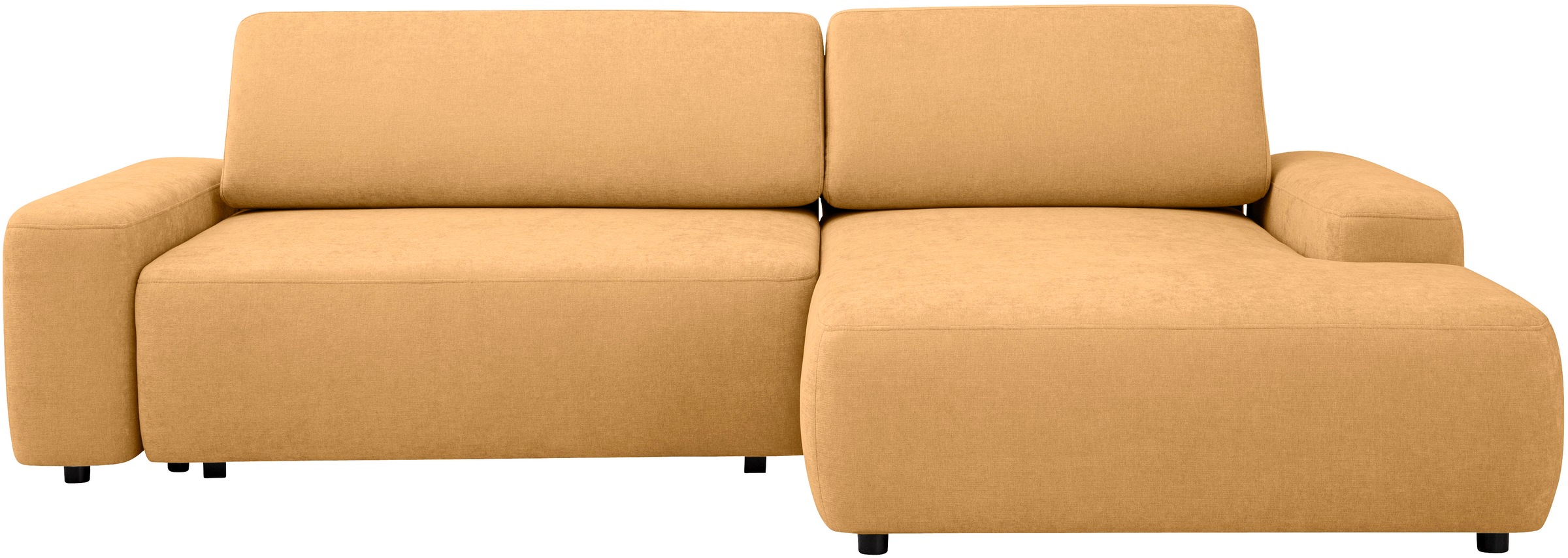 INOSIGN Ecksofa »TORGE (264cm), Schlafsofa in Cord, Samtvelours o Struktur fein, L-Form«, Schlaffunktion, Bettkasten, Liegefläche: 125/210 cm