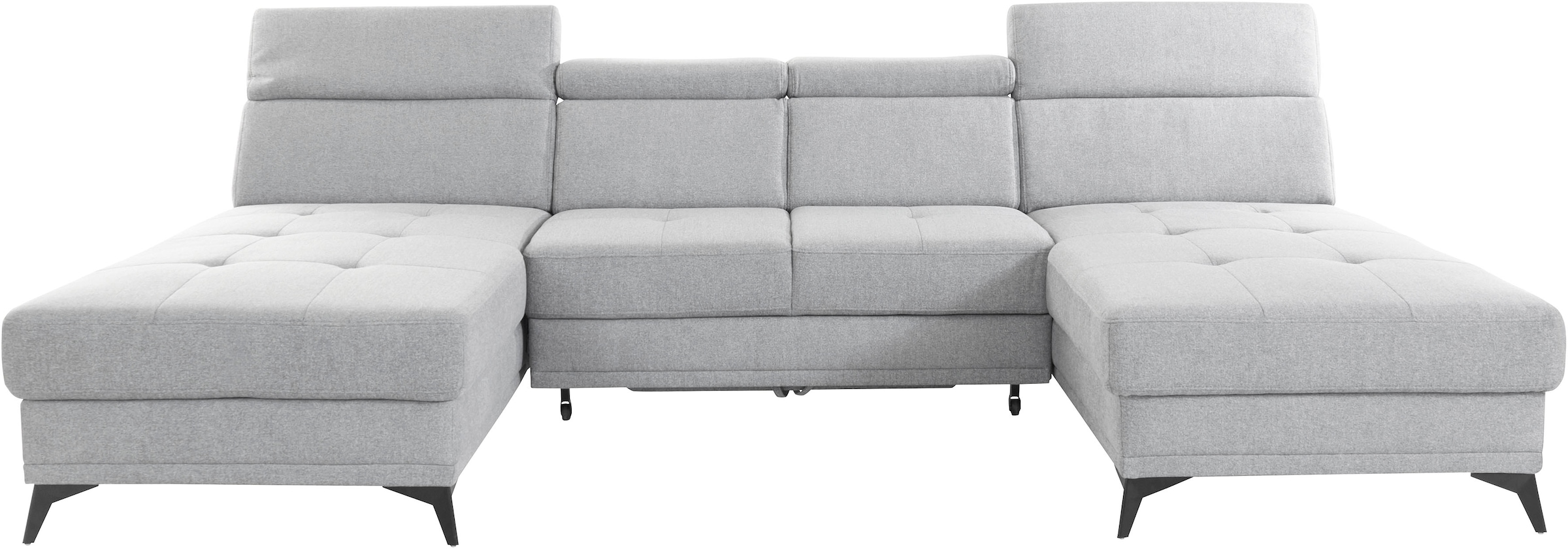 Home affaire Wohnlandschaft »Cardiz U-Form« inkl.Kopfteilverstellung und Fe günstig online kaufen