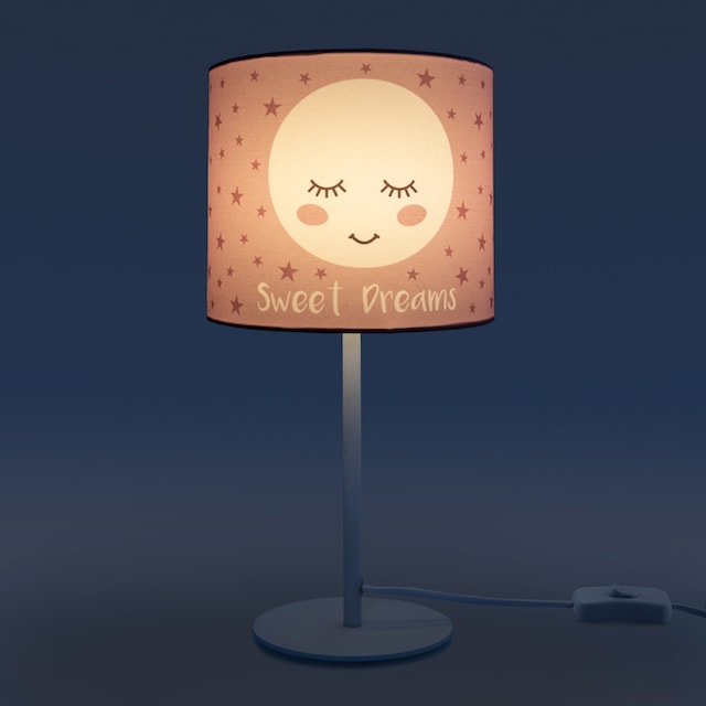 Tischleuchte Home flammig-flammig, mit Paco Kinderlampe kaufen E14 Lampe Kinderzimmer Mond-Motiv, 1 LED Tischleuchte 103«, »Aleyna online