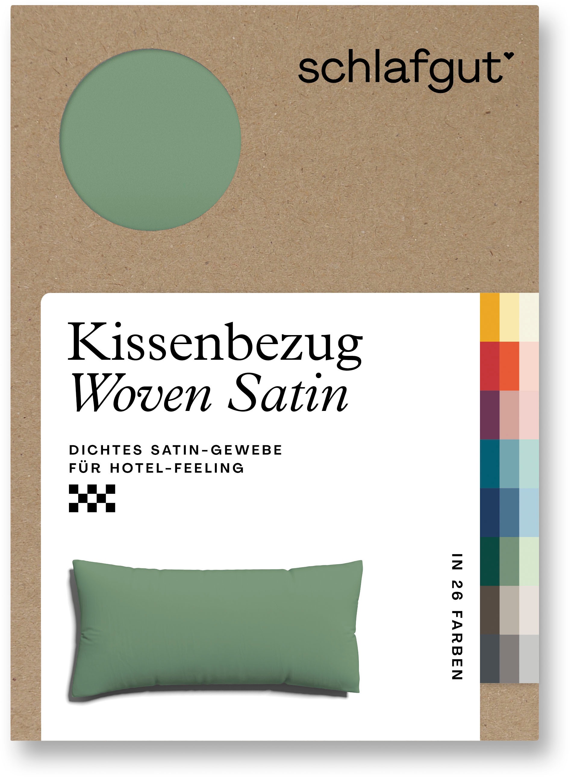 Schlafgut Kissenbezug »Woven Satin aus Mako-Baumwolle, langlebig, pflegelei günstig online kaufen