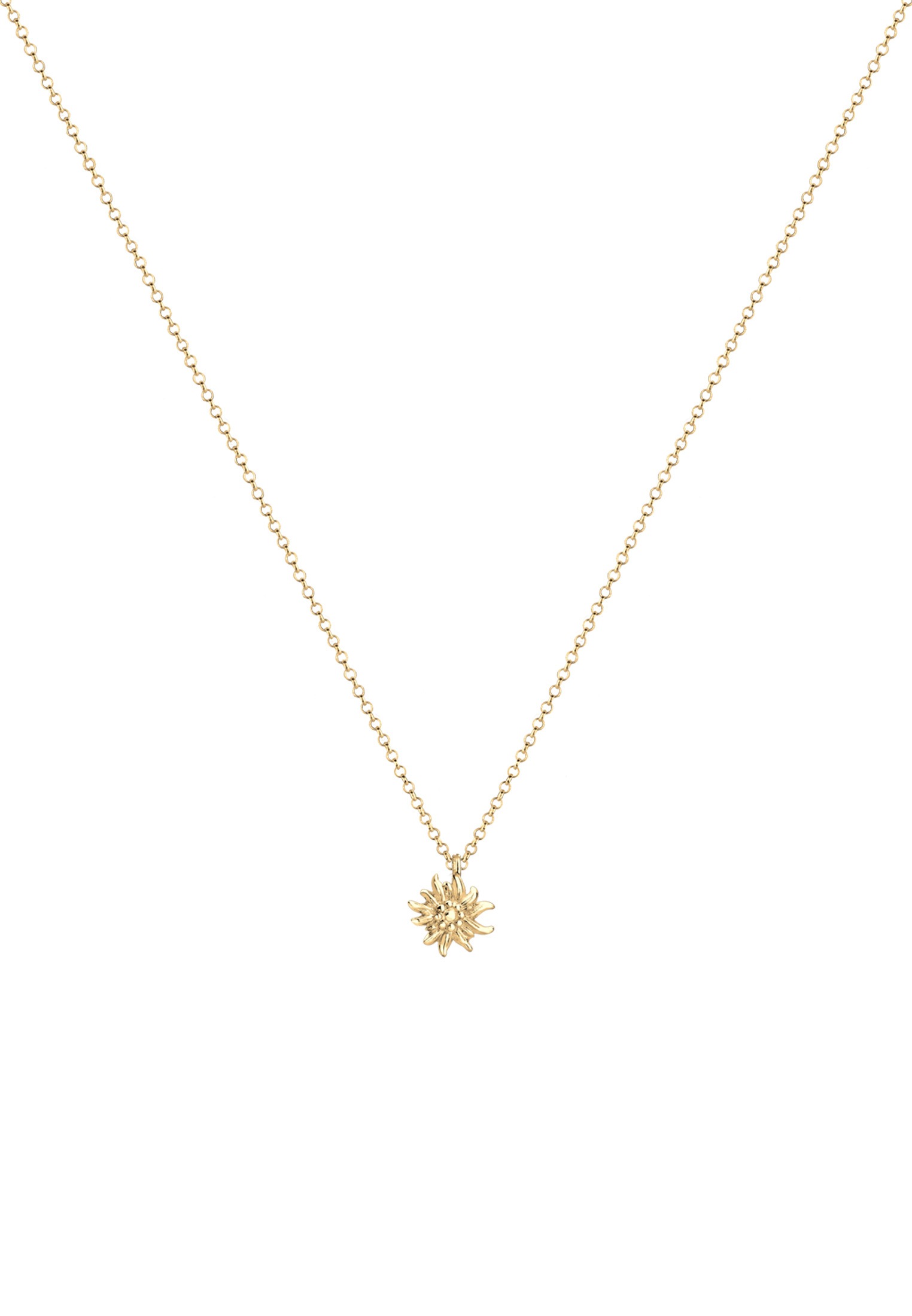 Elli Kette mit Anhänger »Edelweiss Symbol Anhänger Tracht 925 Sterling Silber«