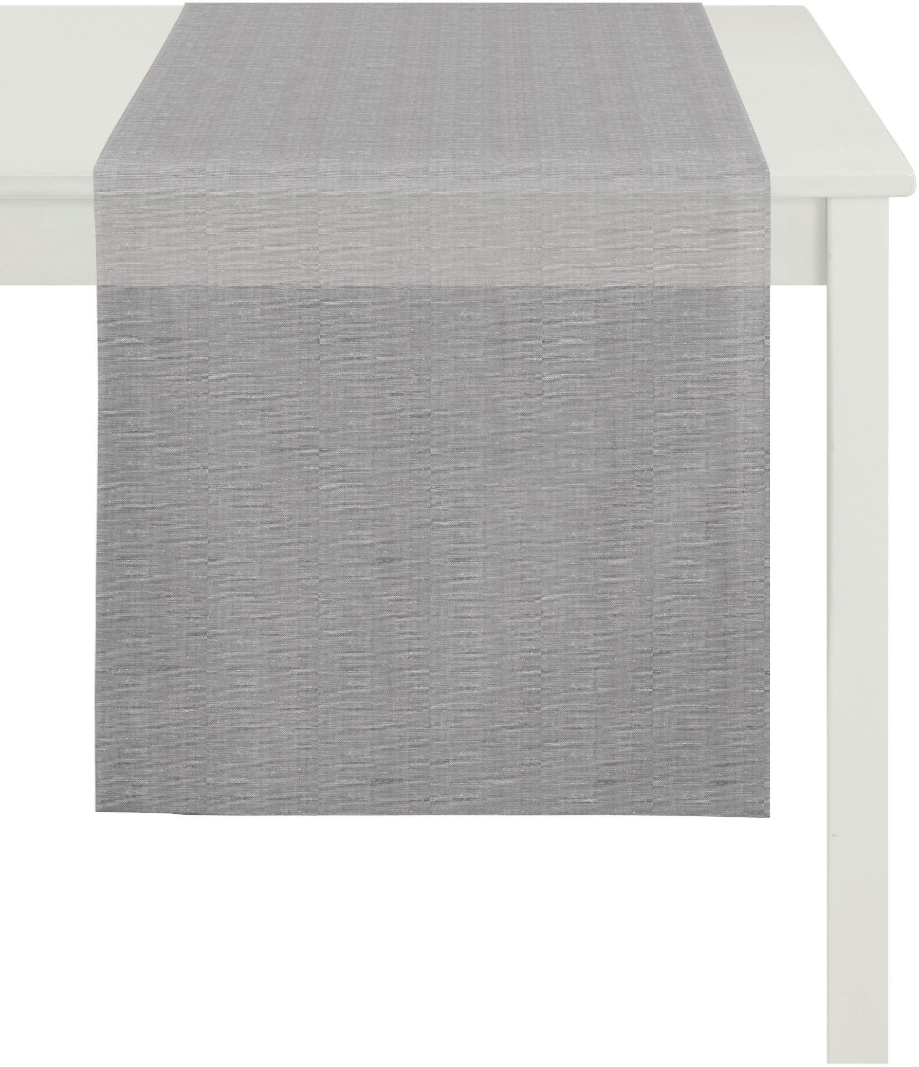 APELT Tischläufer »Easy, Uni-Basic« grau Obermaterial: 54% Polyester, 46% Leinen B/L: 48 cm x 140 cm