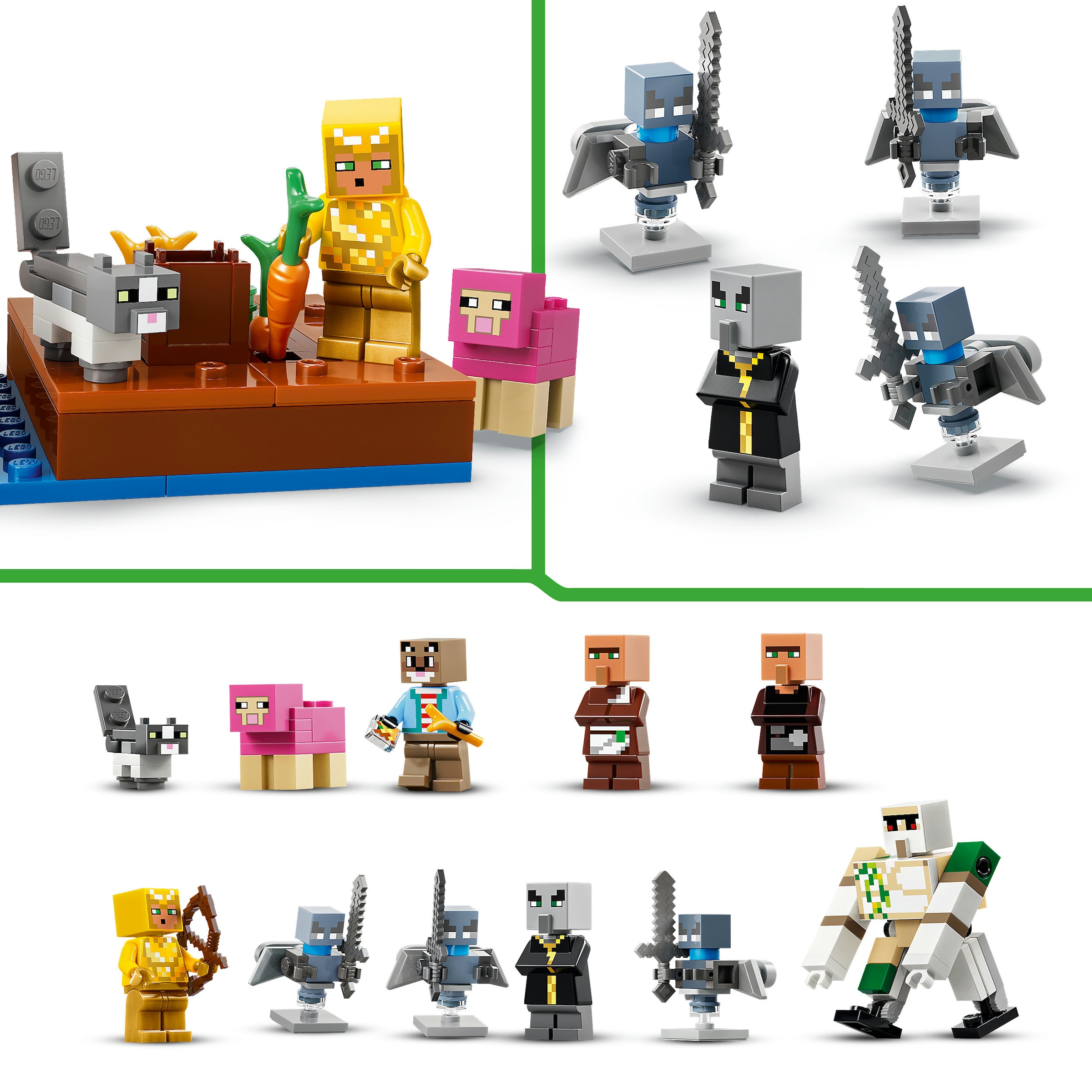 LEGO® Konstruktionsspielsteine »Angriff des Magiers auf das Dorf (21596), LEGO Minecraft« Made in Europe
