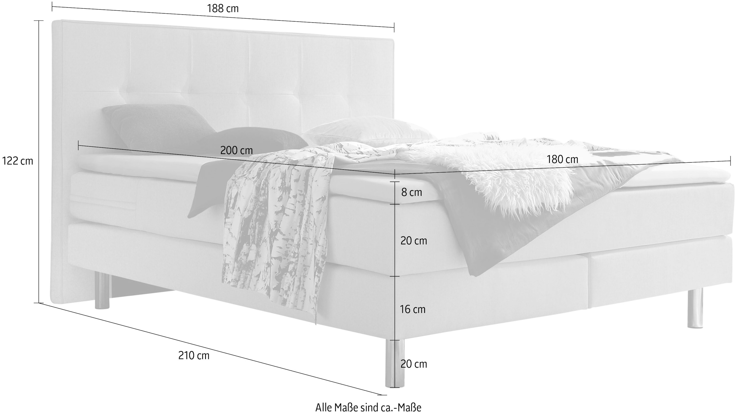 7. Bild von HASENA Boxspringbett »Fleur«