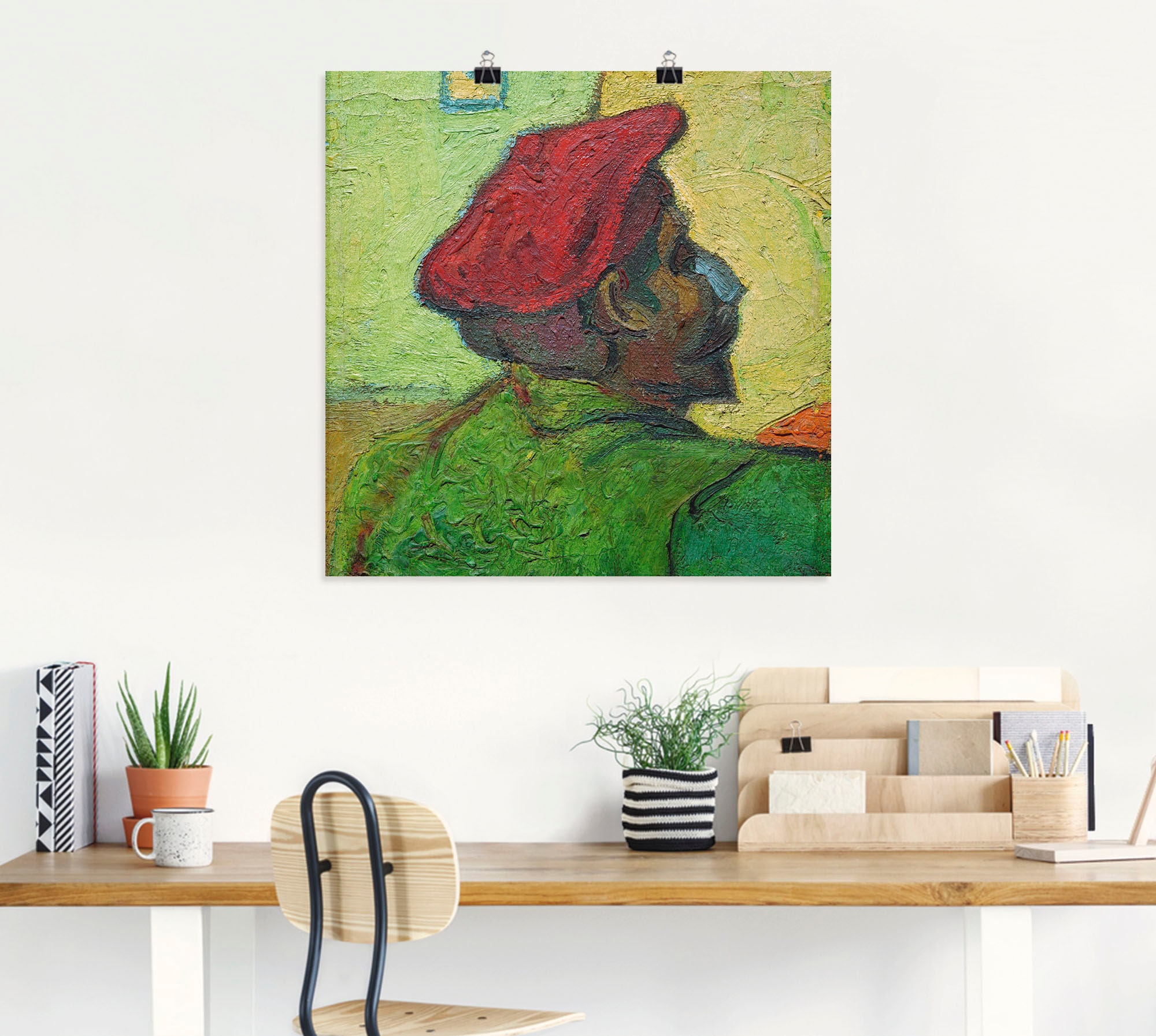 Artland Kunstdruck »Paul Gauguin Gemälde v. V. van Gogh«, Porträts, (1 St.), als Leinwandbild, Wandaufkleber oder Poster in versch. Größen