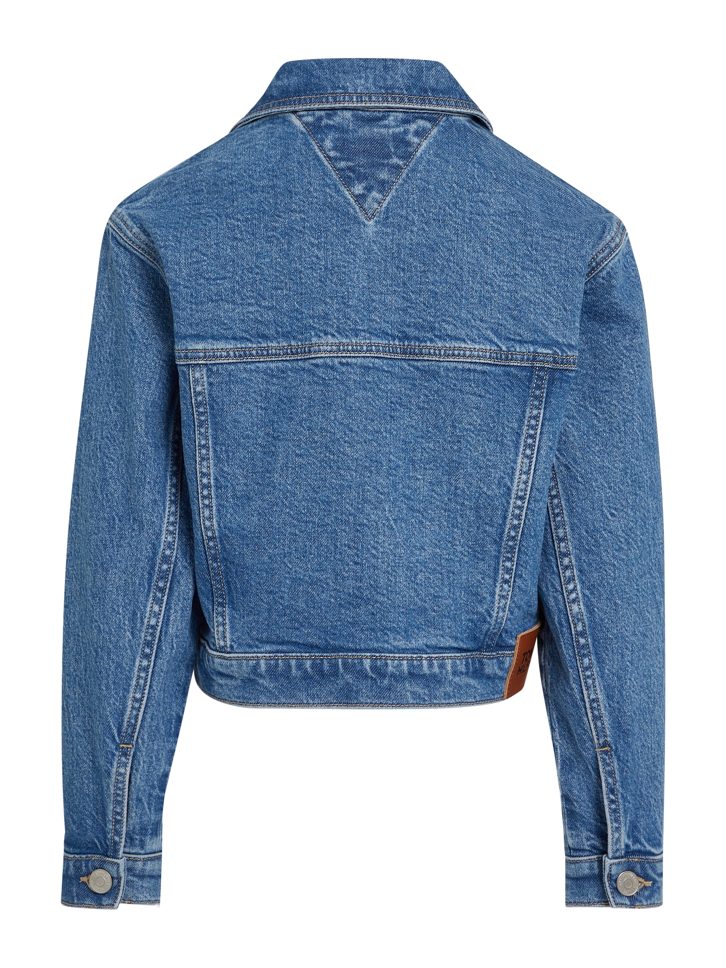 Tommy Hilfiger Jeansjacke »DENIM TRUCKER JACKET COMFORT«, Kinder bis 16 Jahre mit Logostickerei