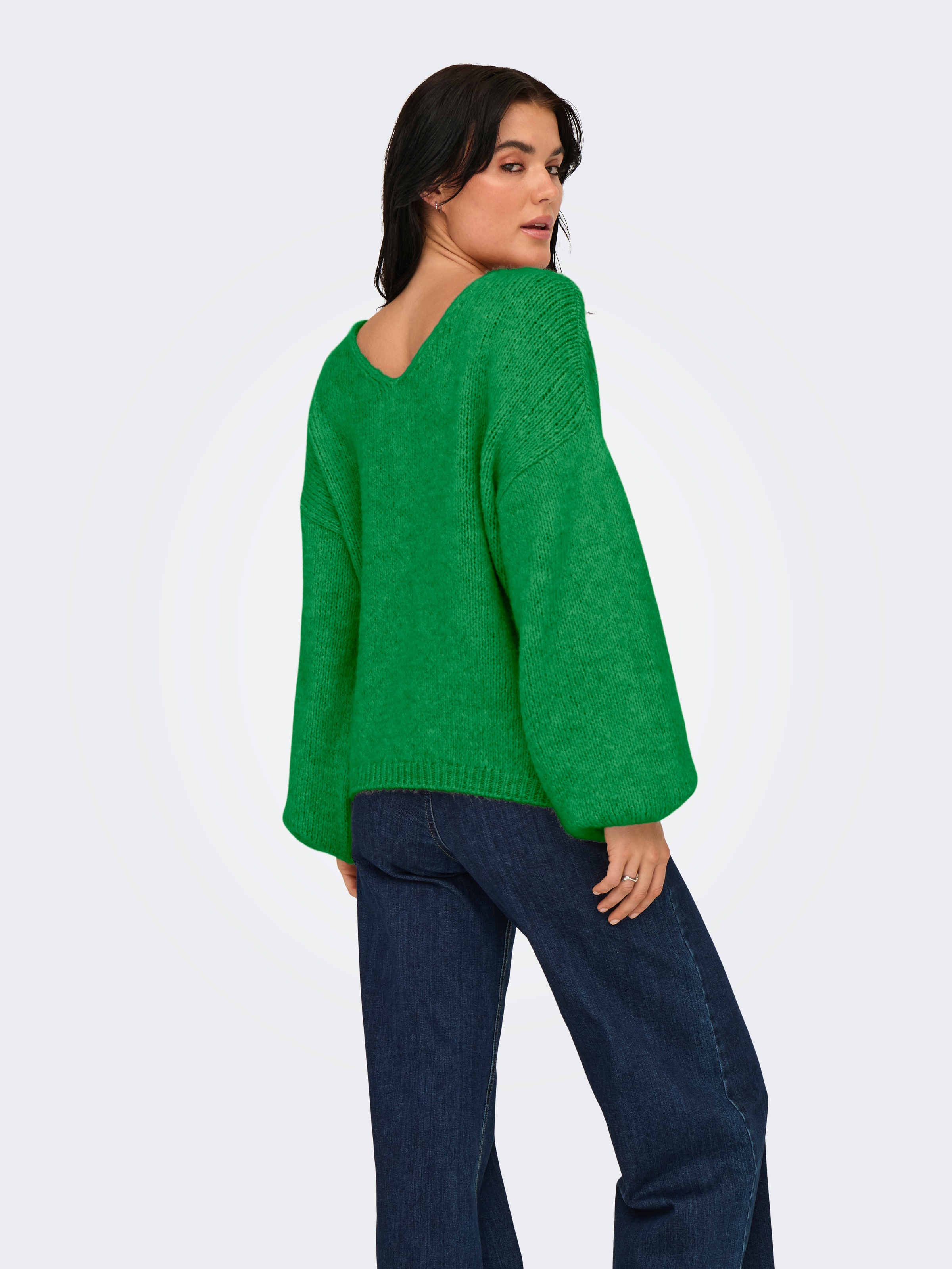 JDY V-Ausschnitt-Pullover »JDYDINEA L/S REVERSIBLE PULLOV. KNT NOOS« Kunstfaser, regular fit