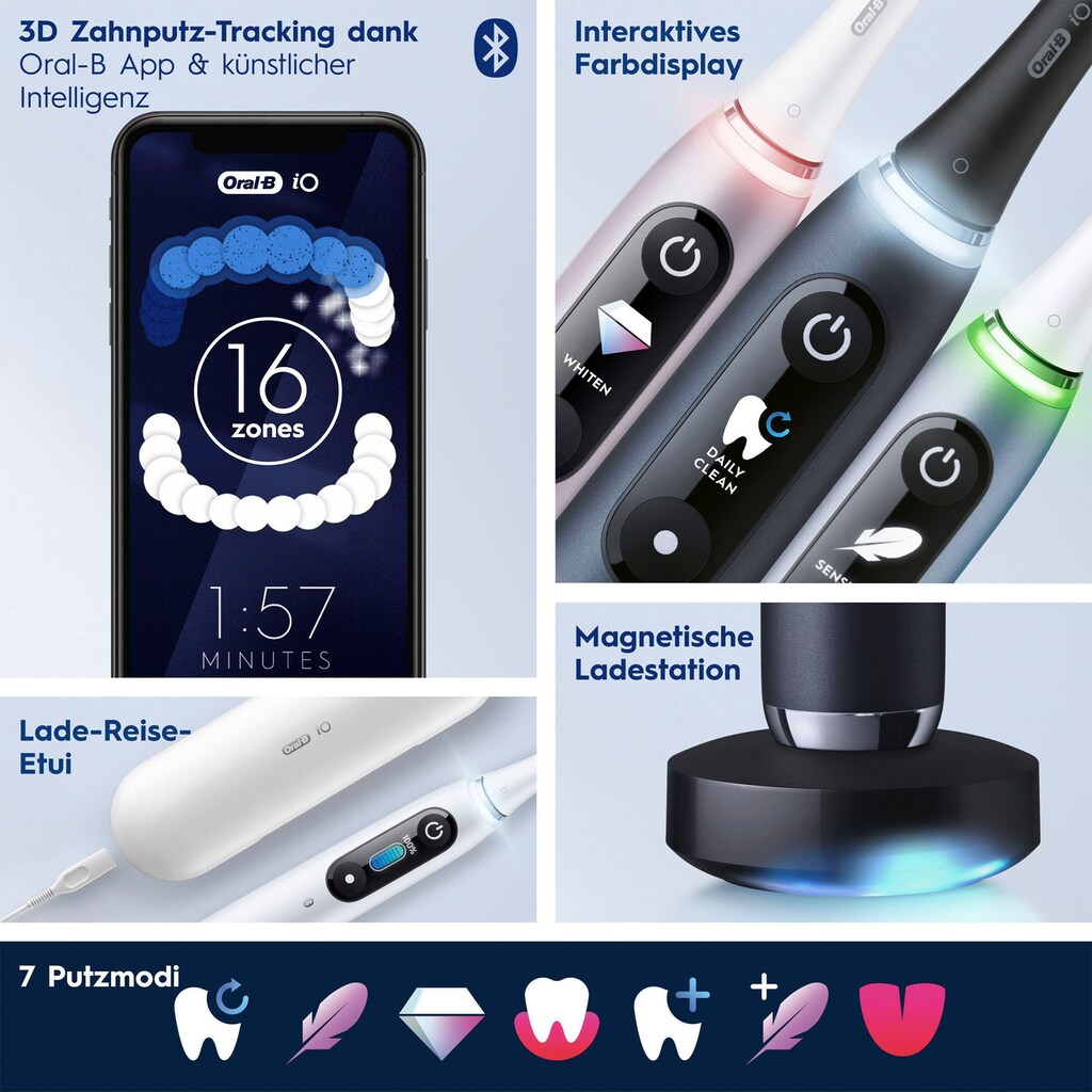 Oral-B Elektrische Zahnbürste »iO Series 9«, 1 St. Aufsteckbürsten