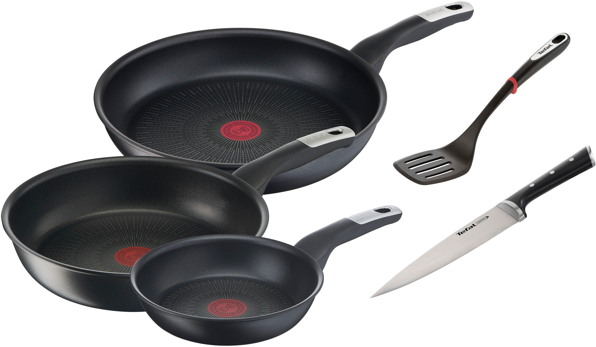 Tefal Pfannen-Set »Unlimited Ice Force«, Aluminium, (Set, 5 tlg., je 1 Pfan günstig online kaufen