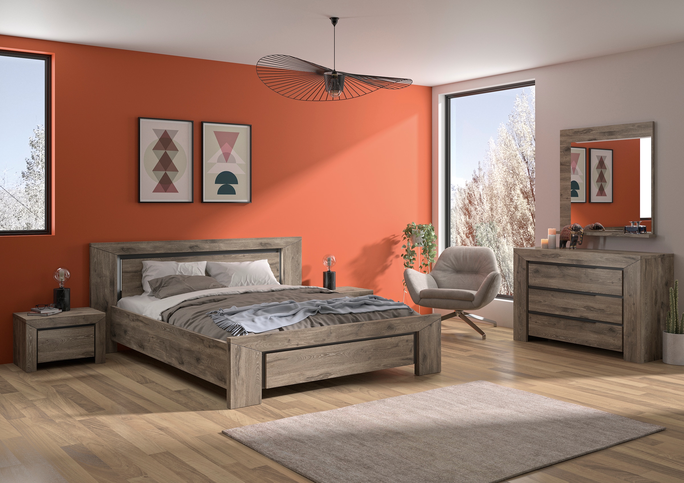 Gami Jugendzimmer-Set »Brugge« Set, 5 Stk. tlg. In 2 Farben erhältlich