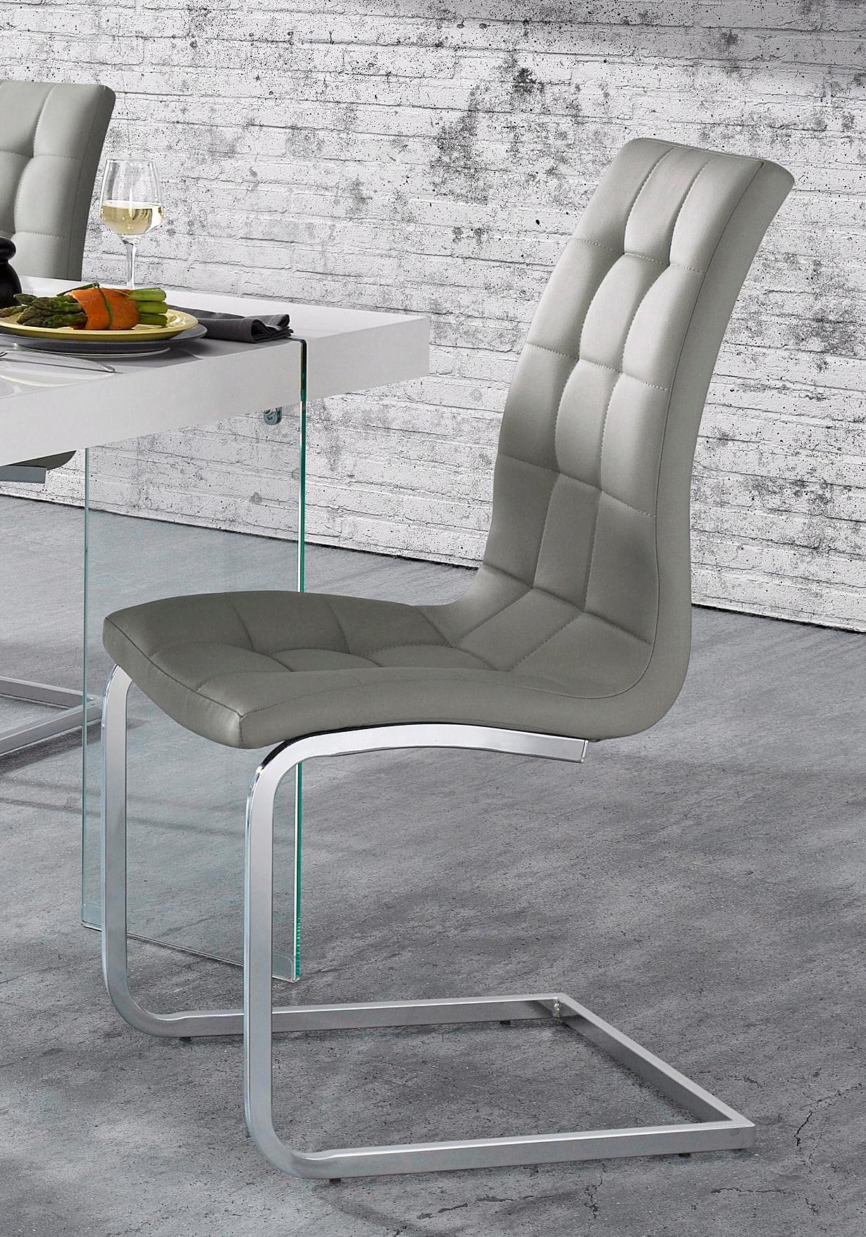 INOSIGN Freischwinger »Lola« (Set) 4 Stk.2 oder 4 Stück, Bezug in Kunstlede günstig online kaufen