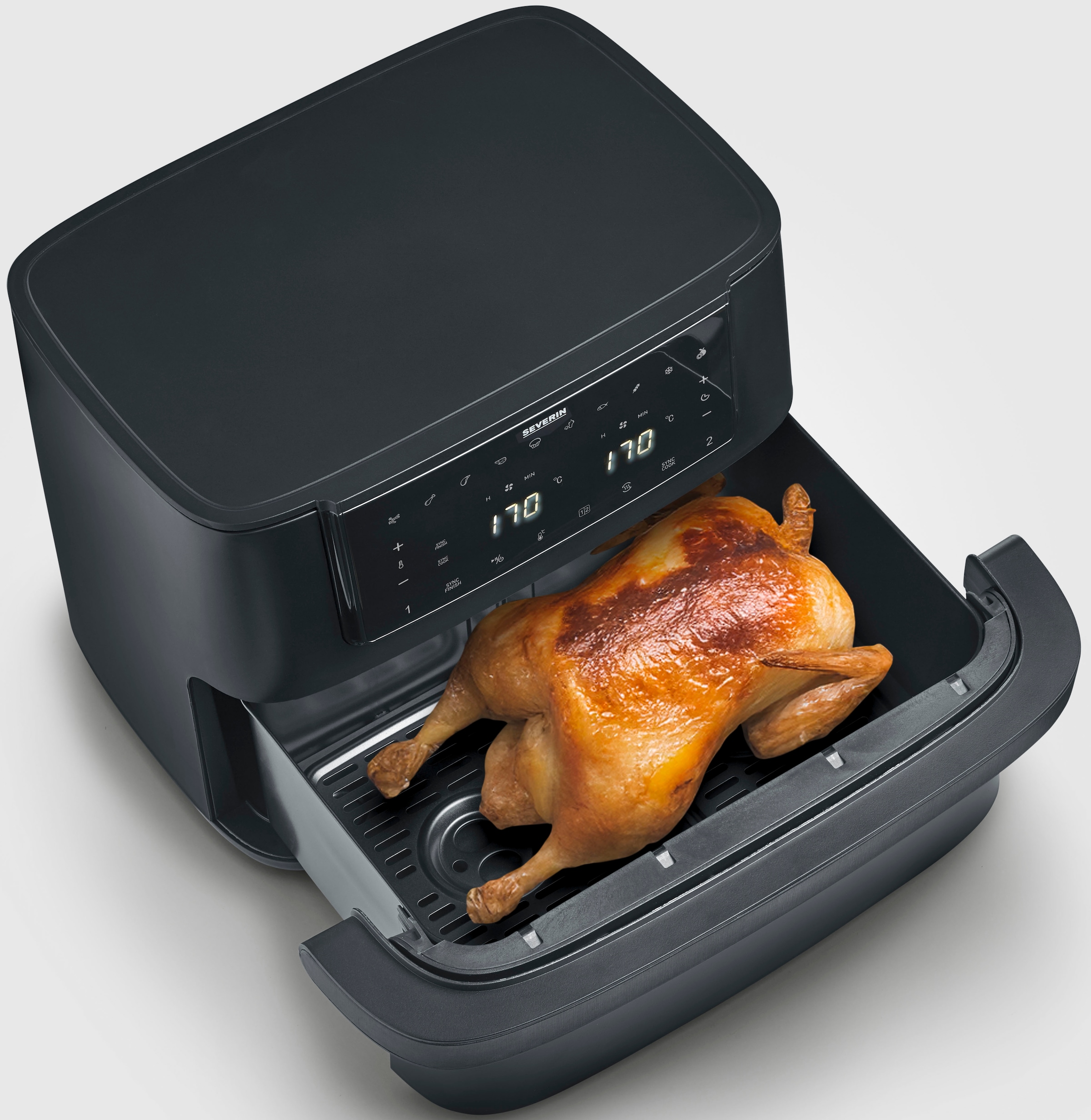 Severin Heißluftfritteuse »FR 2490  9 l "Flex Max Dual"«, 2600 W