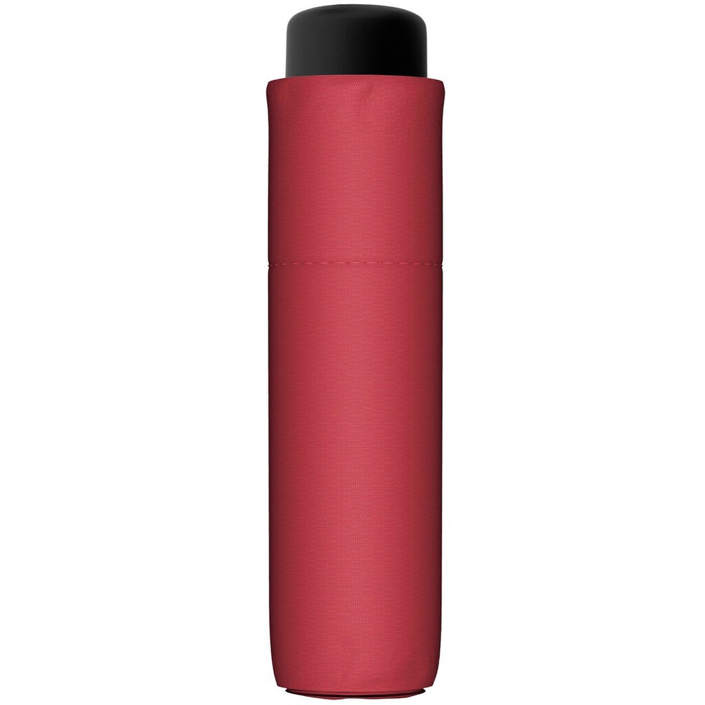 doppler® Taschenregenschirm »Fiber Fun uni, red«