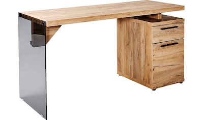 Jahnke Schreibtisch »LUX«, wechselseitig montierbar, Seitenteil aus ESG Sicherheitsglas kaufen