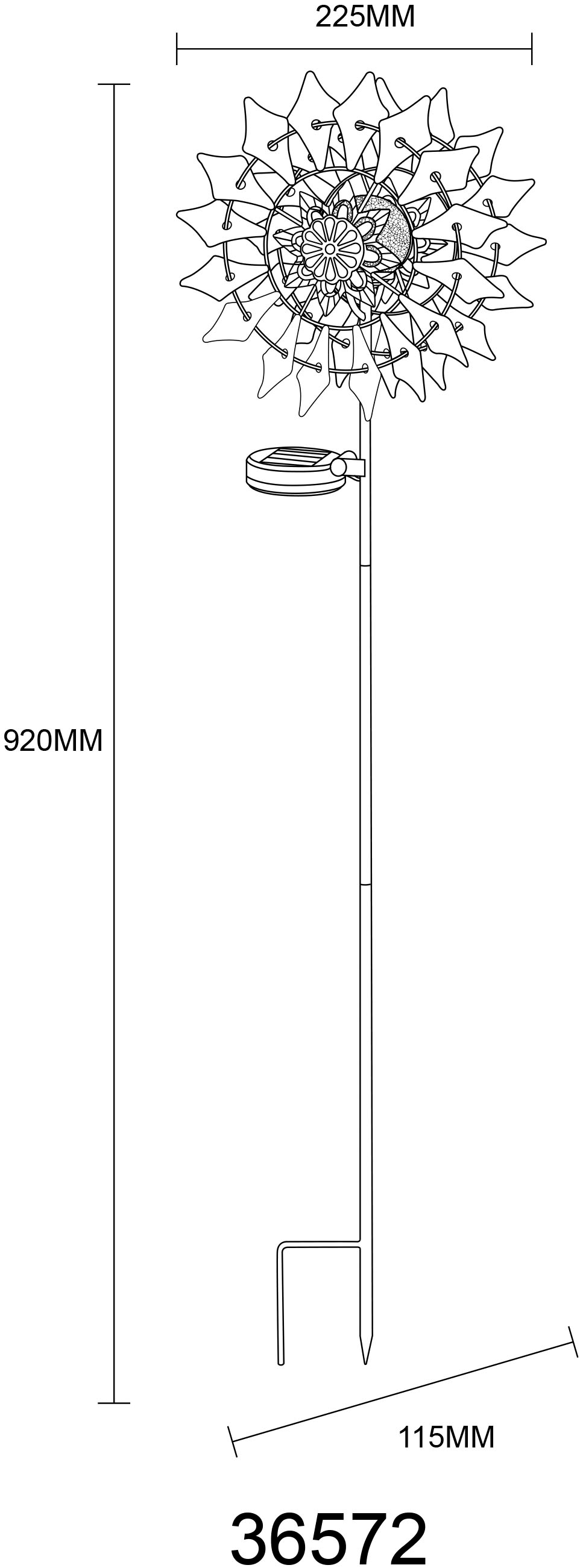 GLOBO LIGHTING LED Solarleuchte »SOLARLEUCHTE METALL GOLDFARBEN PATINIERT, 1XLED« LED-Modul 1 Stk. Warmweiß Solar Garten Terrasse Außenbeleuchtung Dekoleuchten