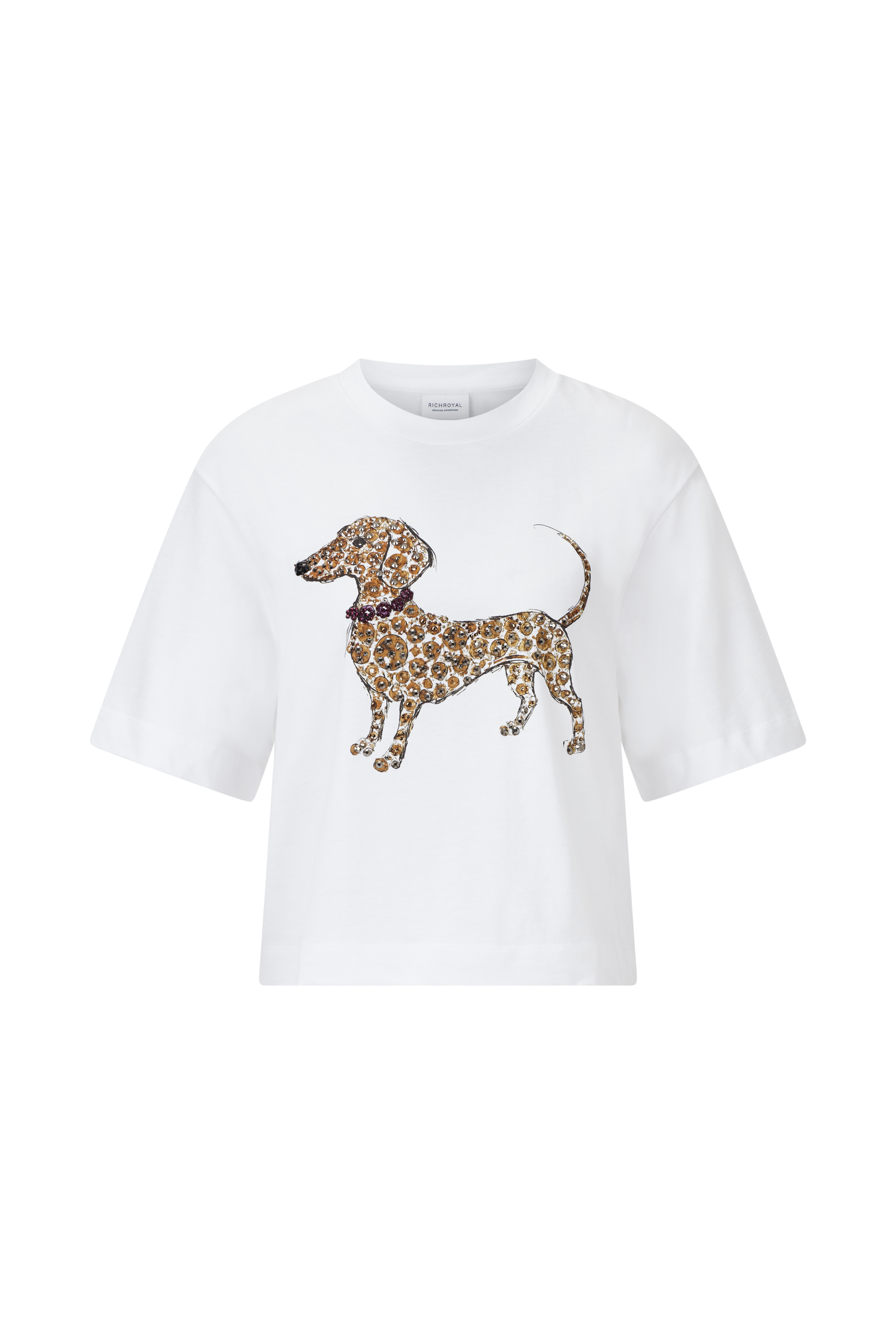 RICHROYAL T-Shirt mit Hundeprint