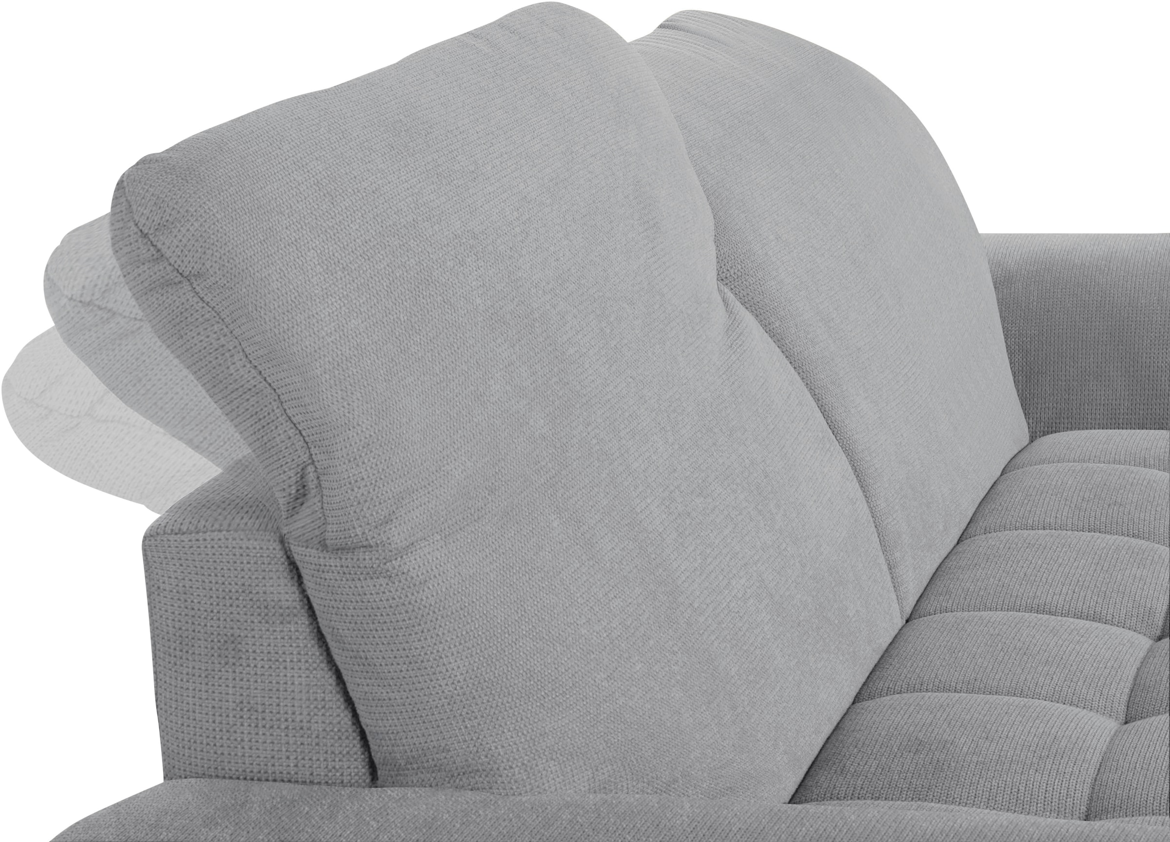 DOMO collection 2,5-Sitzer »Franzi«, wahlweise mit Kopfteilverstellung, inklusive Zierkissen