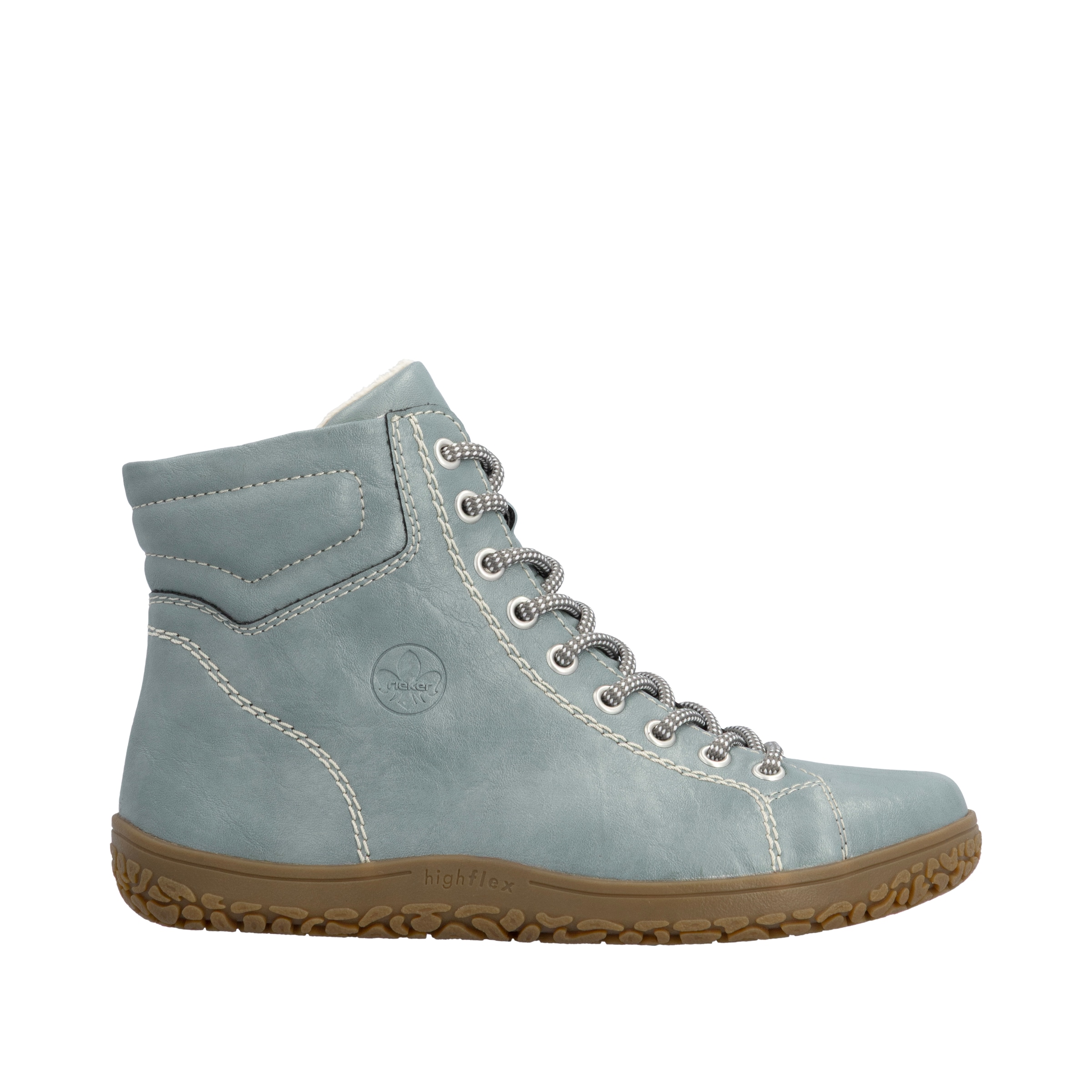 Rieker Schnürboots  Herbstboots, Stiefelette mit modischen Konstrastnähten