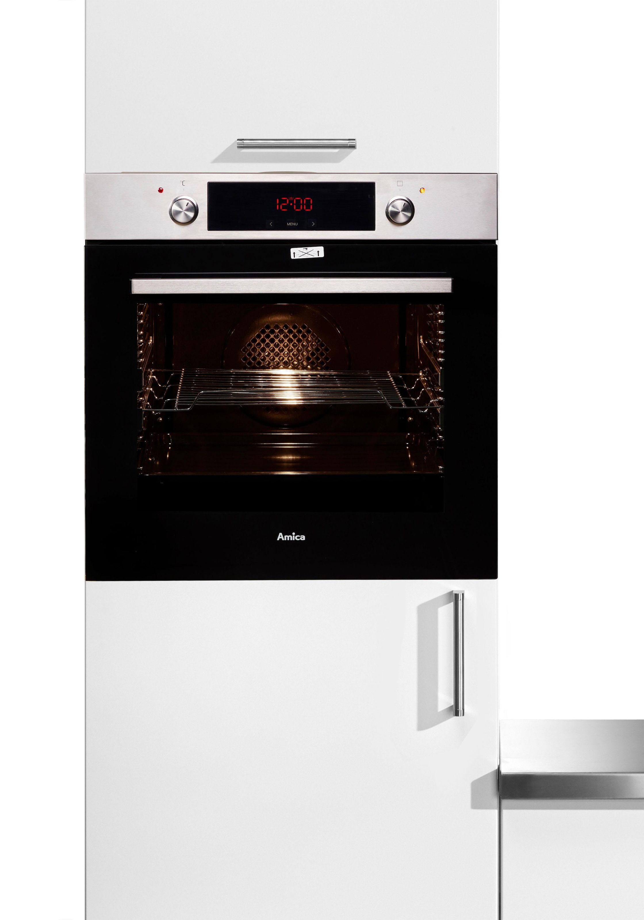 Bild von Amica Einbaubackofen »EBX 944 620 E«, EBX 944 620 E, mit 2-fach-Teleskopauszug, Simple Steam, Simple Steam