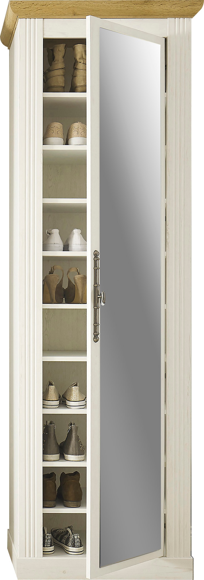 Home affaire Schuhschrank »WESTMINSTER TOPSELLER!«, (Höhe ca. 203 cm), im romantischen Landhausstil