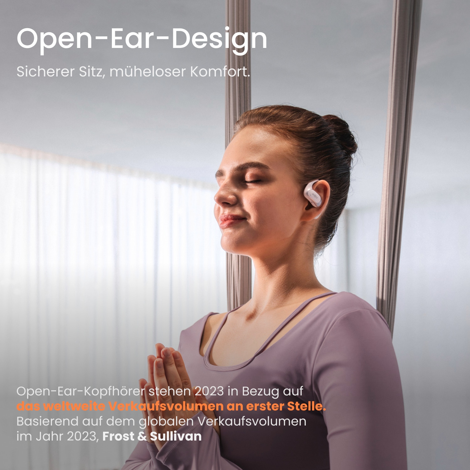 Shokz Open-Ear-Kopfhörer »OpenFit Air«, A2DP Bluetooth