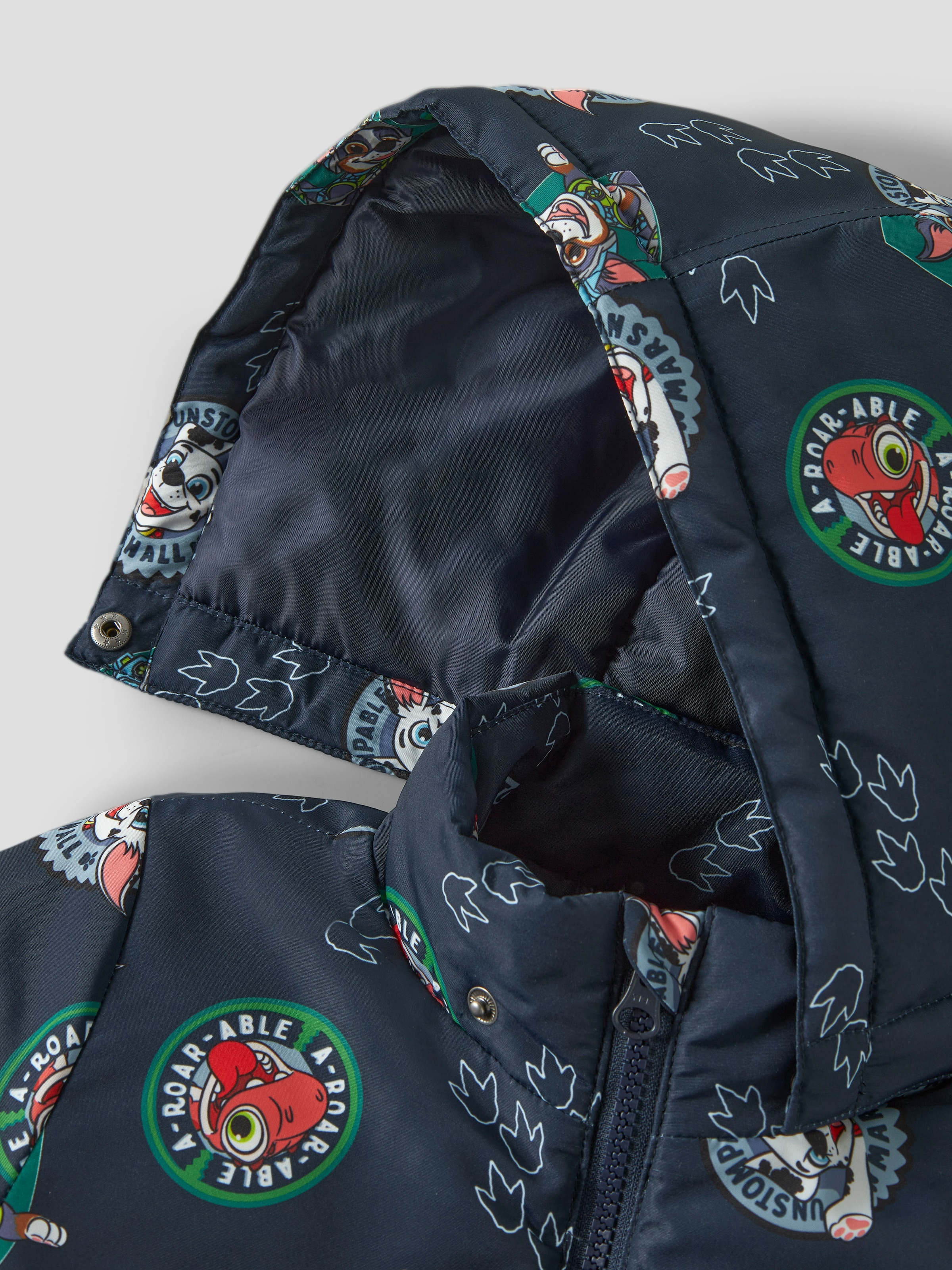 Name It Outdoorjacke »NMMMAX JY JACKET PAWPATROL NOOS CPLGM« mit Kapuze Kunstfaser, wasserabweisend, abnehmbare Kapuze