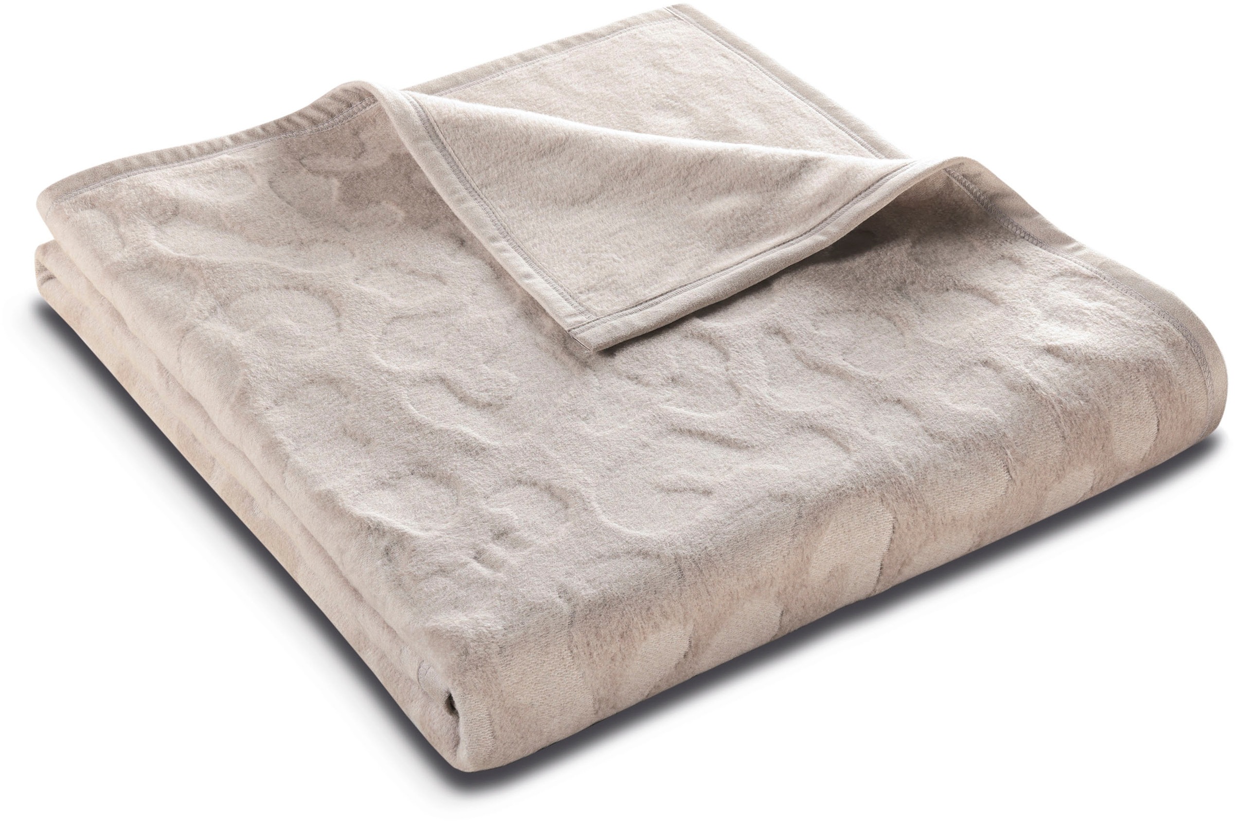 Biederlack Wohndecke »Feel mit schöner Hoch-Tief-Struktur« Made in Germany günstig online kaufen