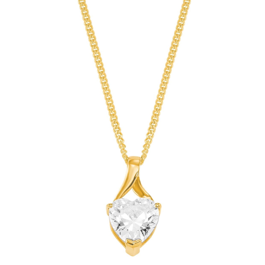 Amor Kette mit Anhänger »Schmuck Geschenk Halskette Herz LIEBE 2014209 Gold 375«