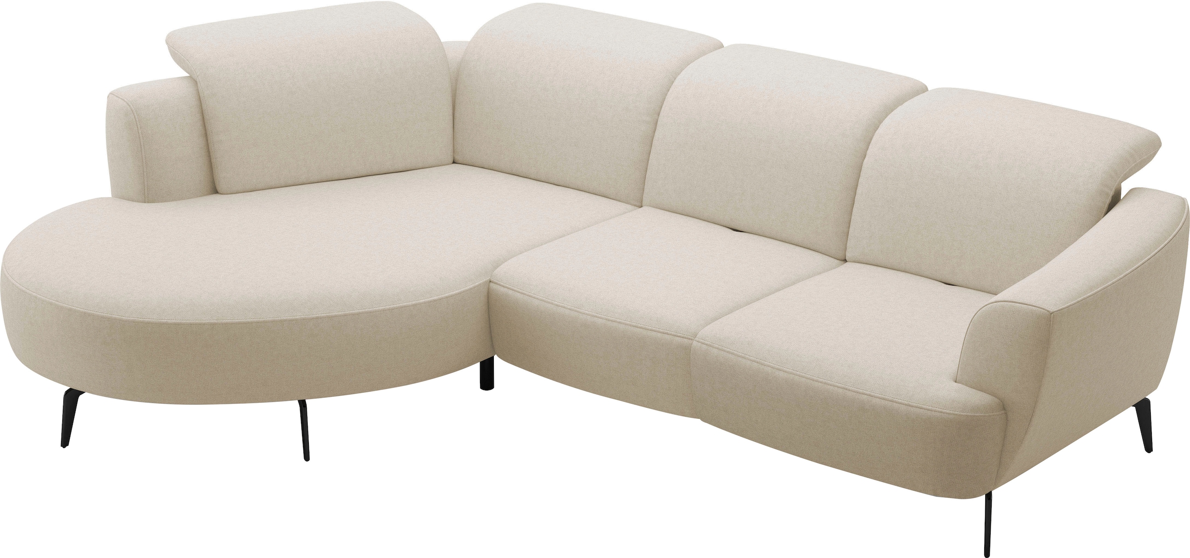 sit&more Ecksofa »Zoe«, ink.Sitztiefenverstellung, wahlweise mit Kopfteilverstellung