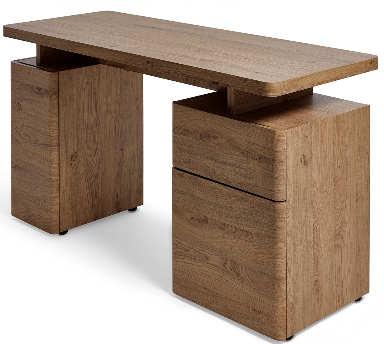 Jahnke Schreibtisch »CU-LIBRE 140«, (1 St.), Platzsparender Arbeitsplatz, mit 1 Schublade und 2 Türen, 135 cm