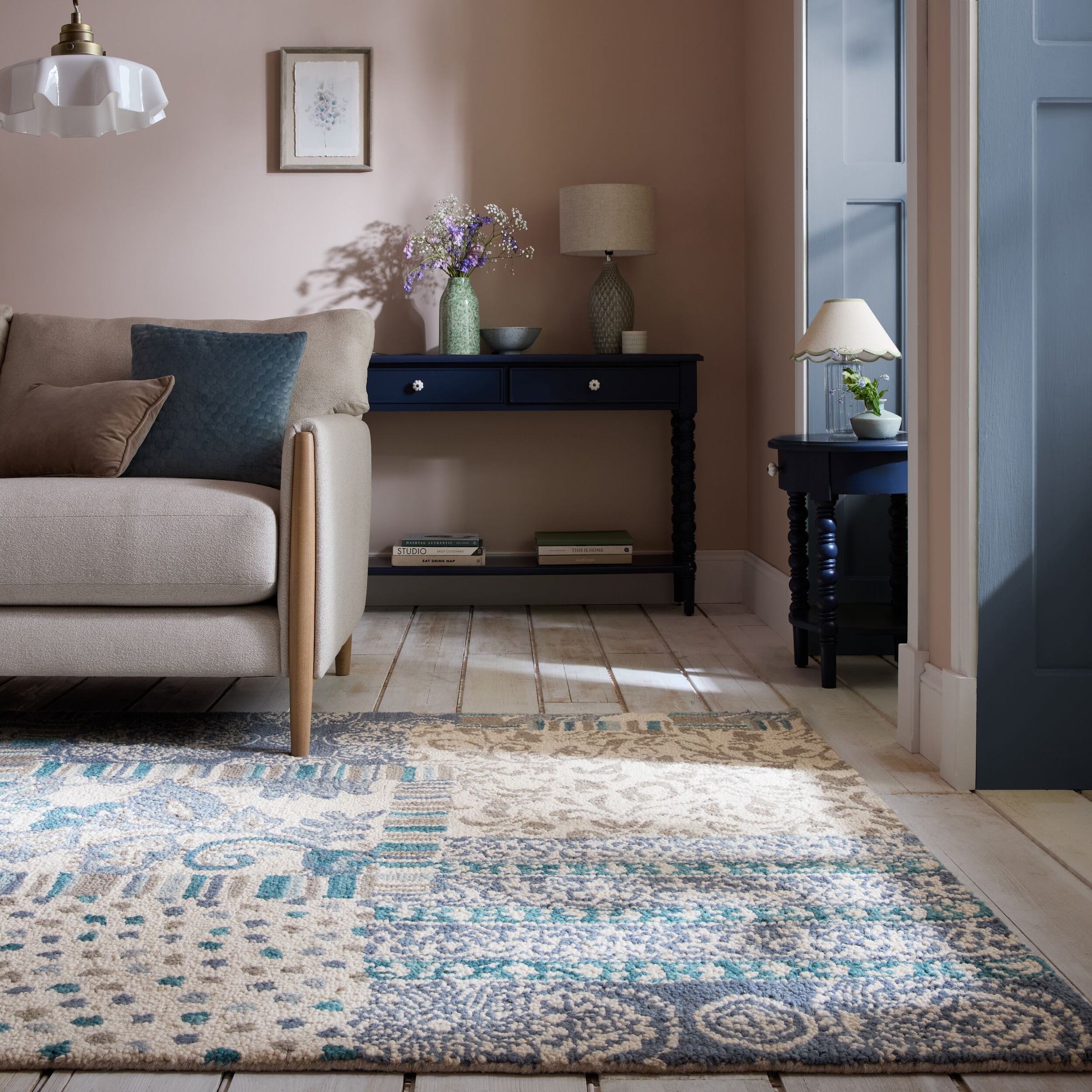 FLAIR RUGS Wollteppich »Eloise Patchwork«, rechteckig, 8 mm Höhe günstig online kaufen