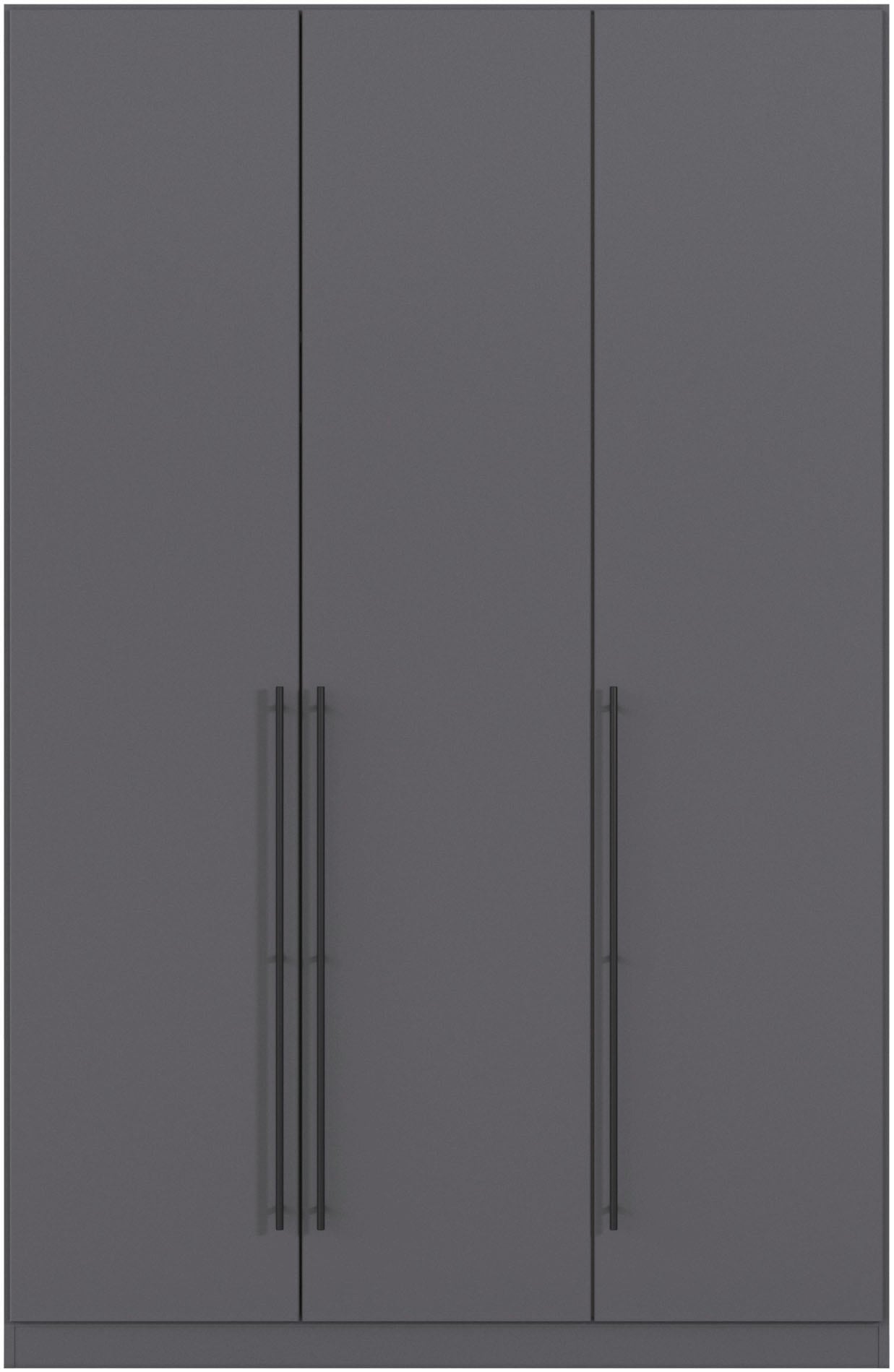 rauch Kleiderschrank »Drehtürenschrank Schrank Garderobe Wäscheschrank Schlafzimmer AVOLA«, (in 3 verschiedenen Ausstattungen BASIC/CLASSIC/PREMIUM), mit hochwertigen Stangengriffen in Schwarz aus Metall MADE IN GERMANY