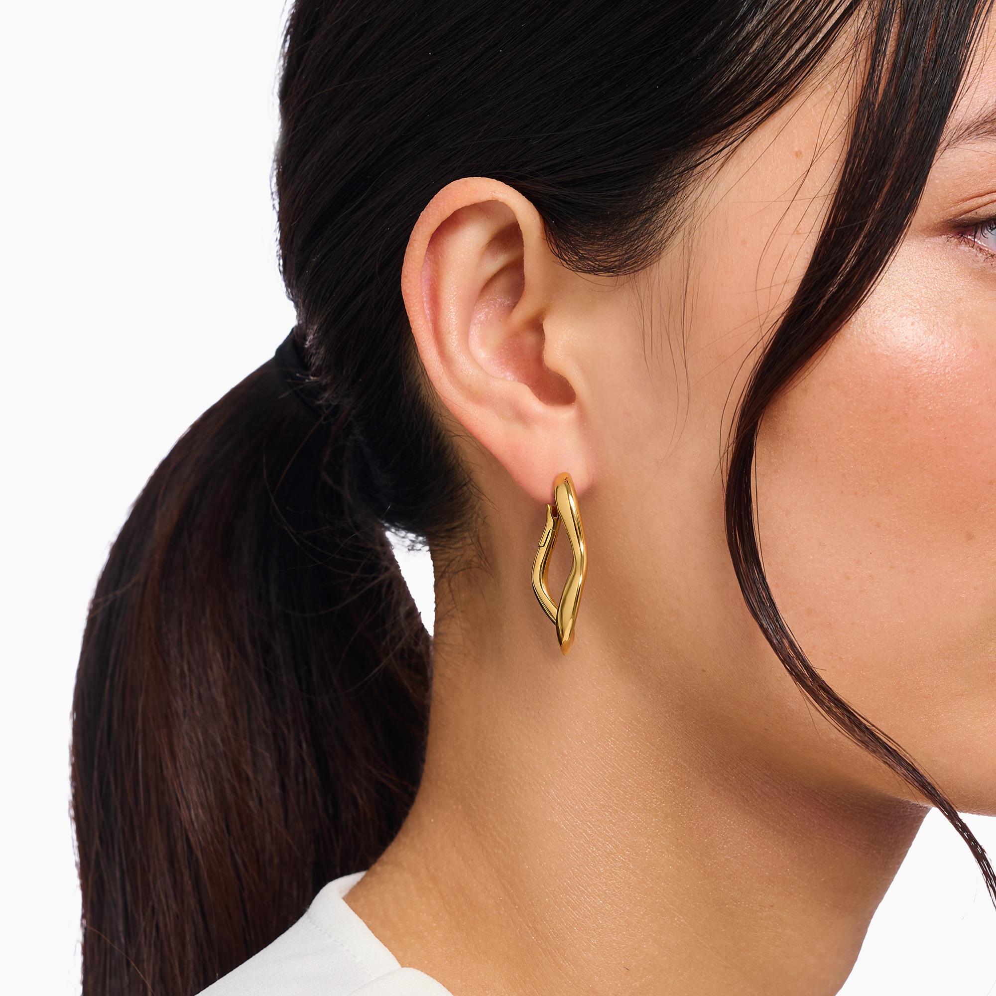 THOMAS SABO Paar Creolen »Natural Beauty Creolen groß, Bold Elegance, CR755-413-39«