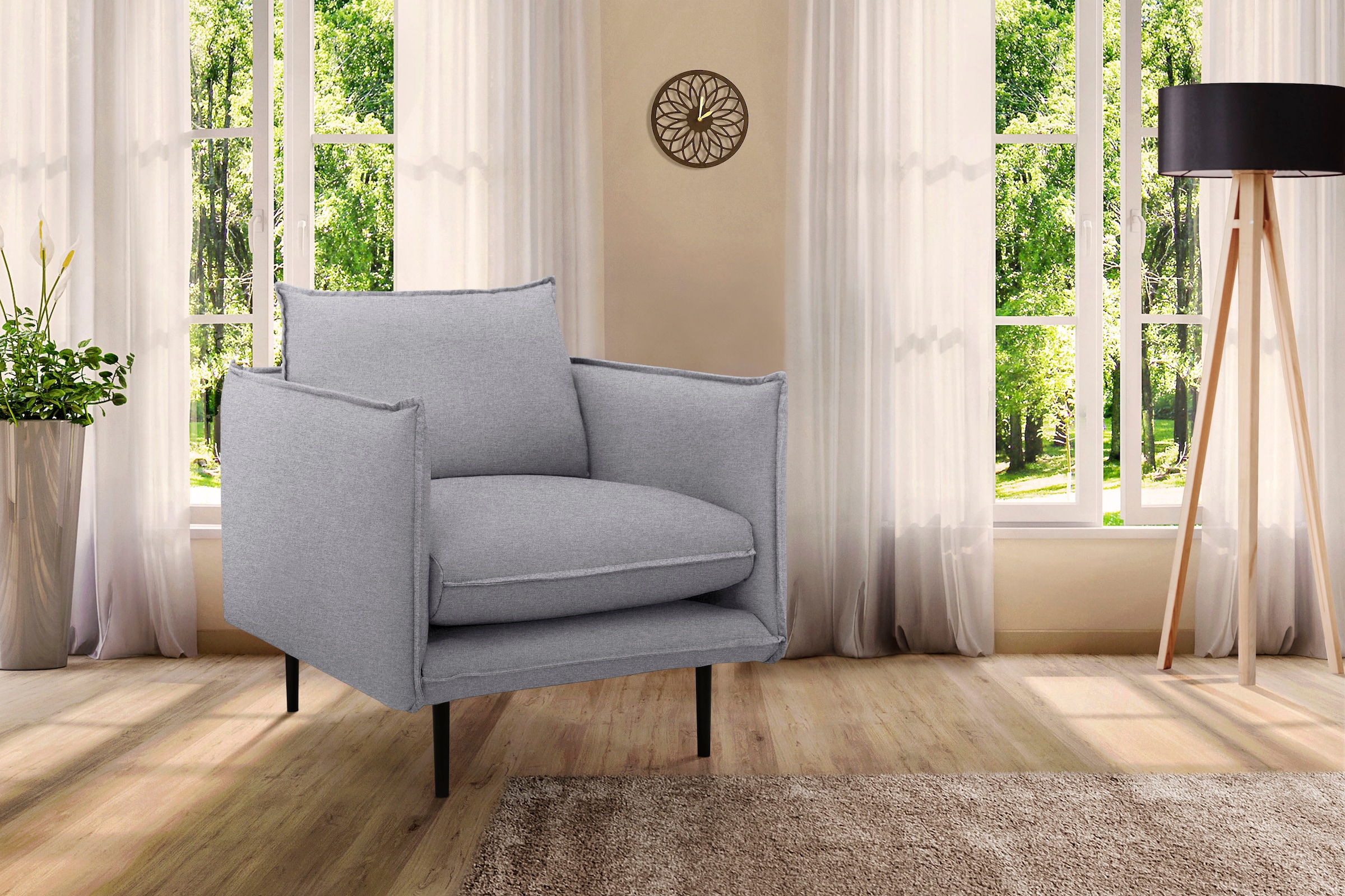 INOSIGN Sessel »Somba«, mit dickem Keder und eleganter Optik