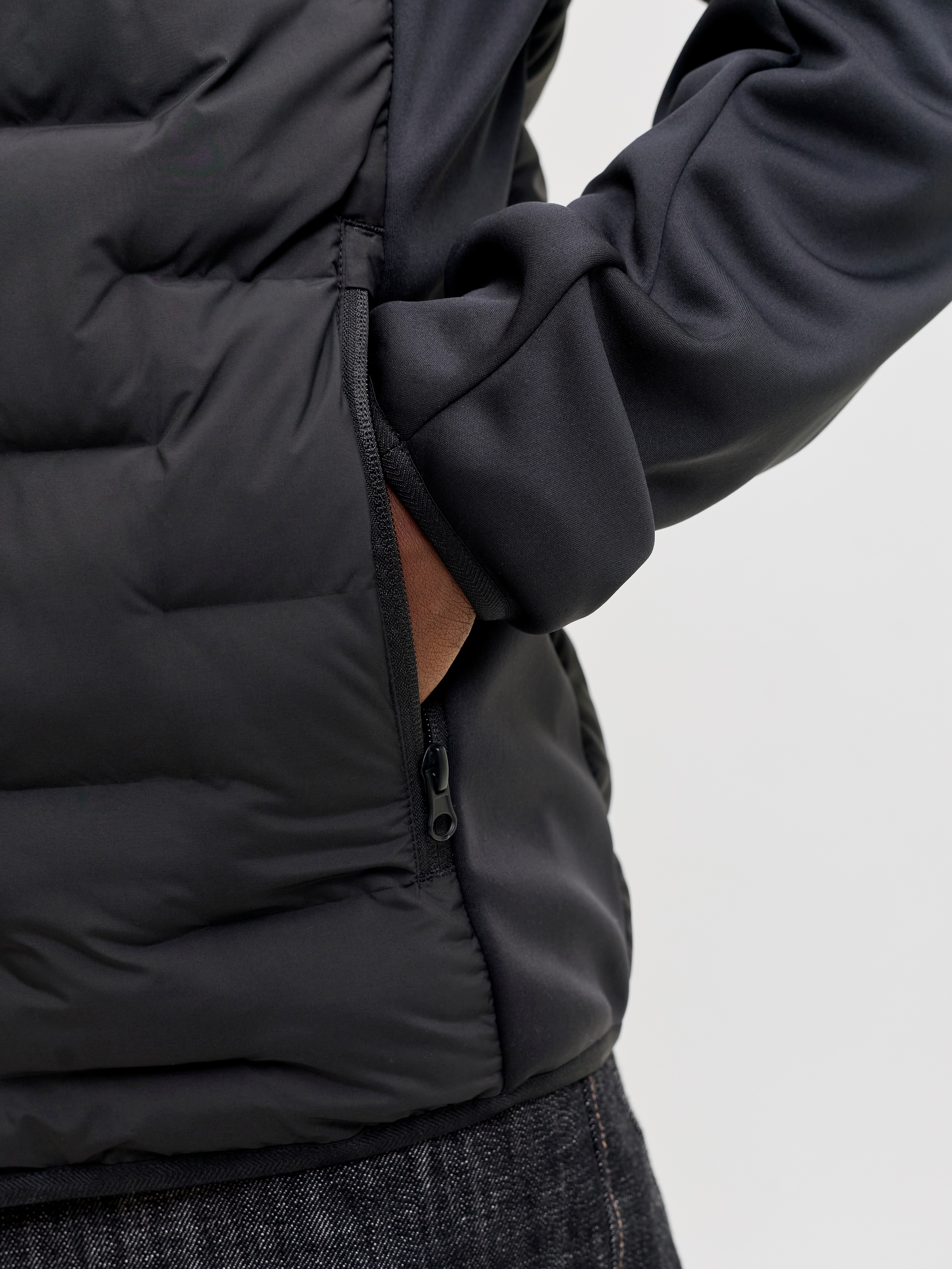 Jack & Jones Steppjacke »JJEPERFECT HYBRID JACKET NOOS« mit Kapuze mit Kapuze