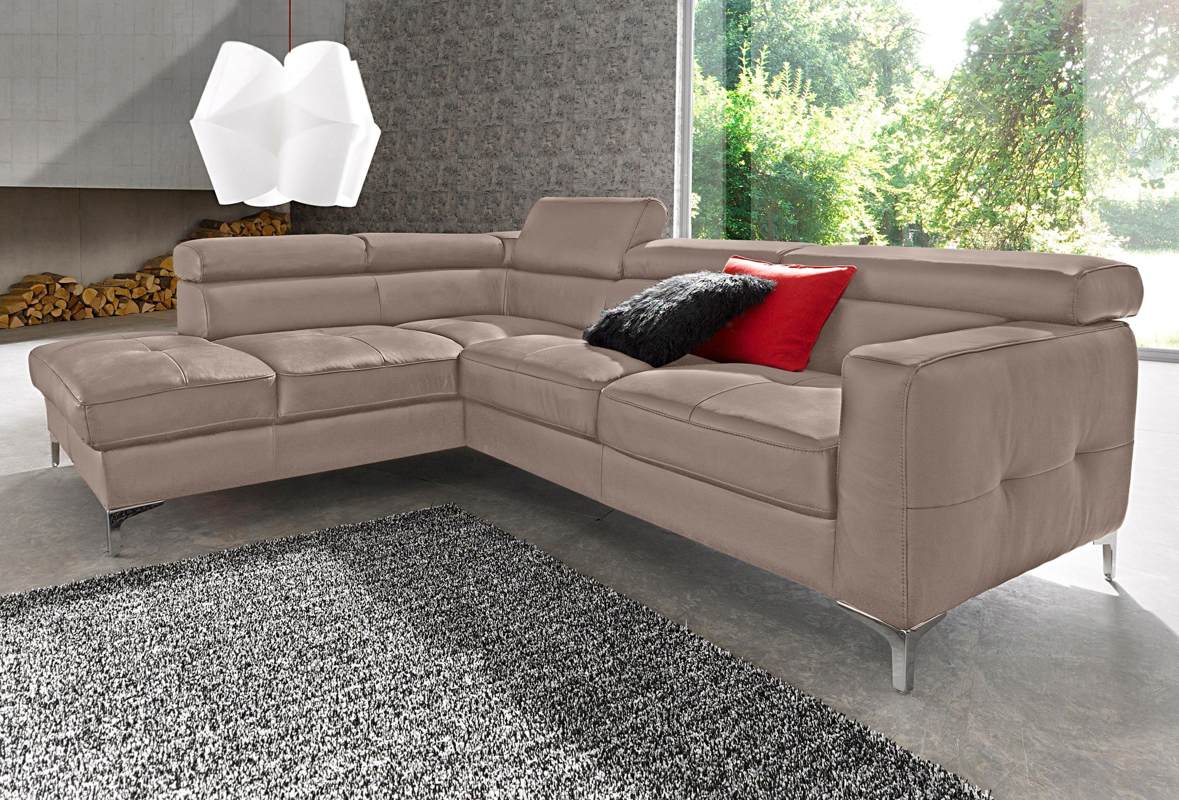 COTTA Polstergarnitur »Sammy L-Form«, (Set), Set bestehend aus: Ecksofa mit günstig online kaufen