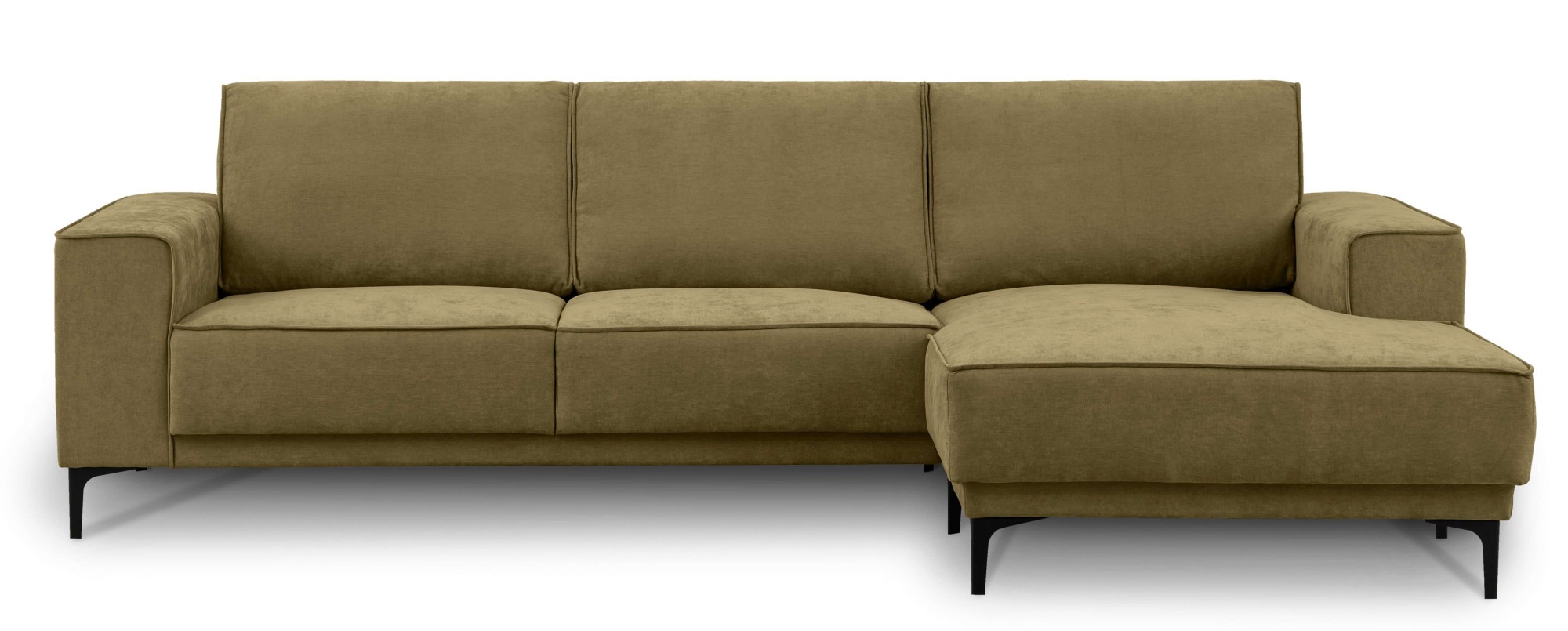 Places of Style Ecksofa »Polsterecke Oland, Struktur, Flachgewebe, Luxus-Mi günstig online kaufen